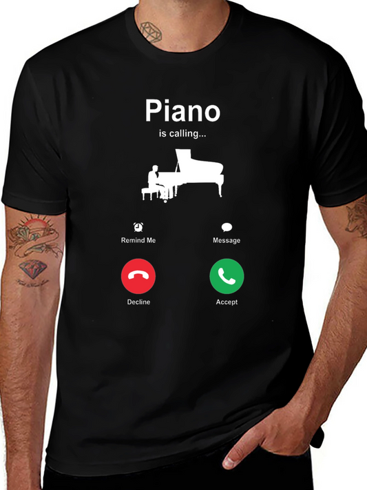 Piano is Calling T-Shirt - Music Lover Tee