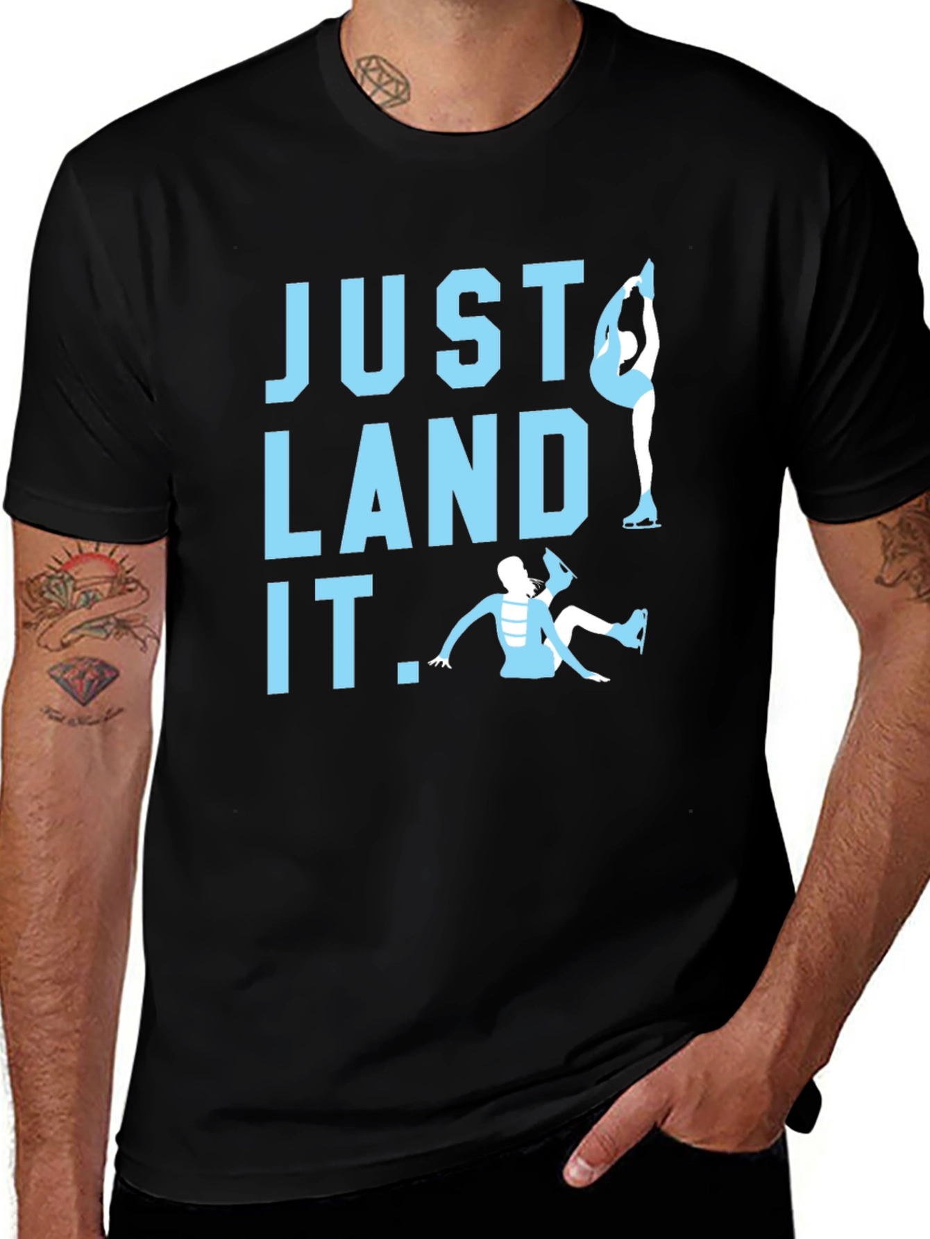 Just Land It Figure Skating Tee