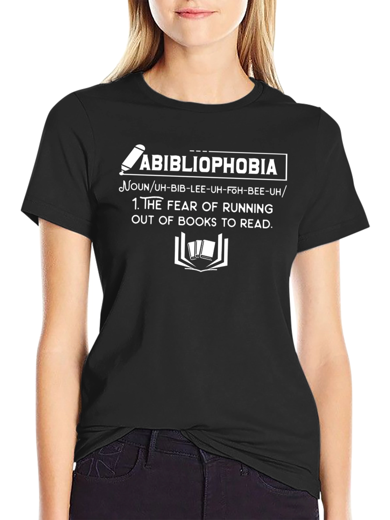 Abibliophobia T-Shirt: Fear of No Books