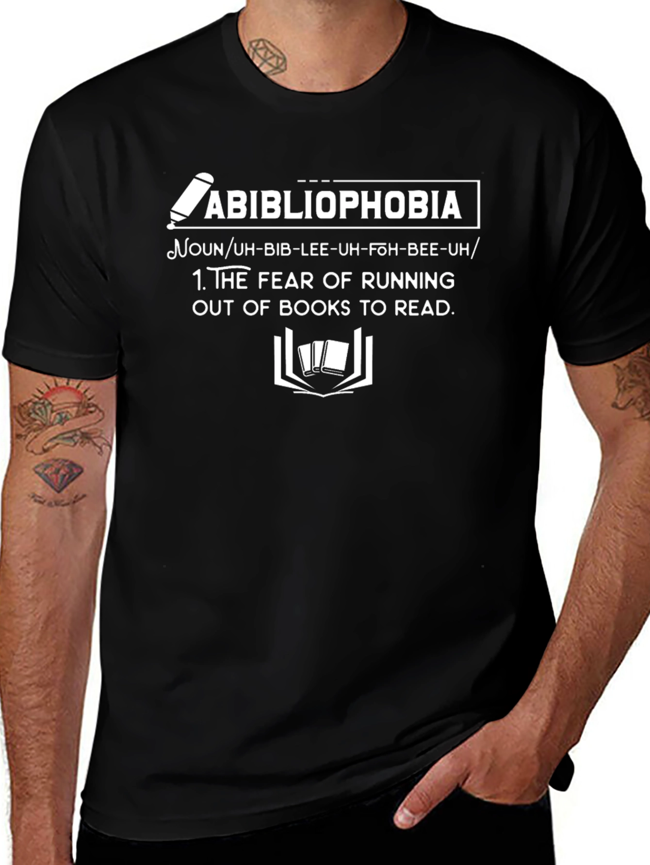 Abibliophobia T-Shirt: Fear of No Books