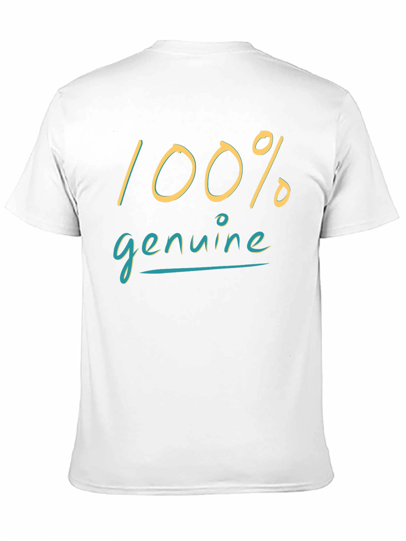 100% Genuine Black Graphic Tee