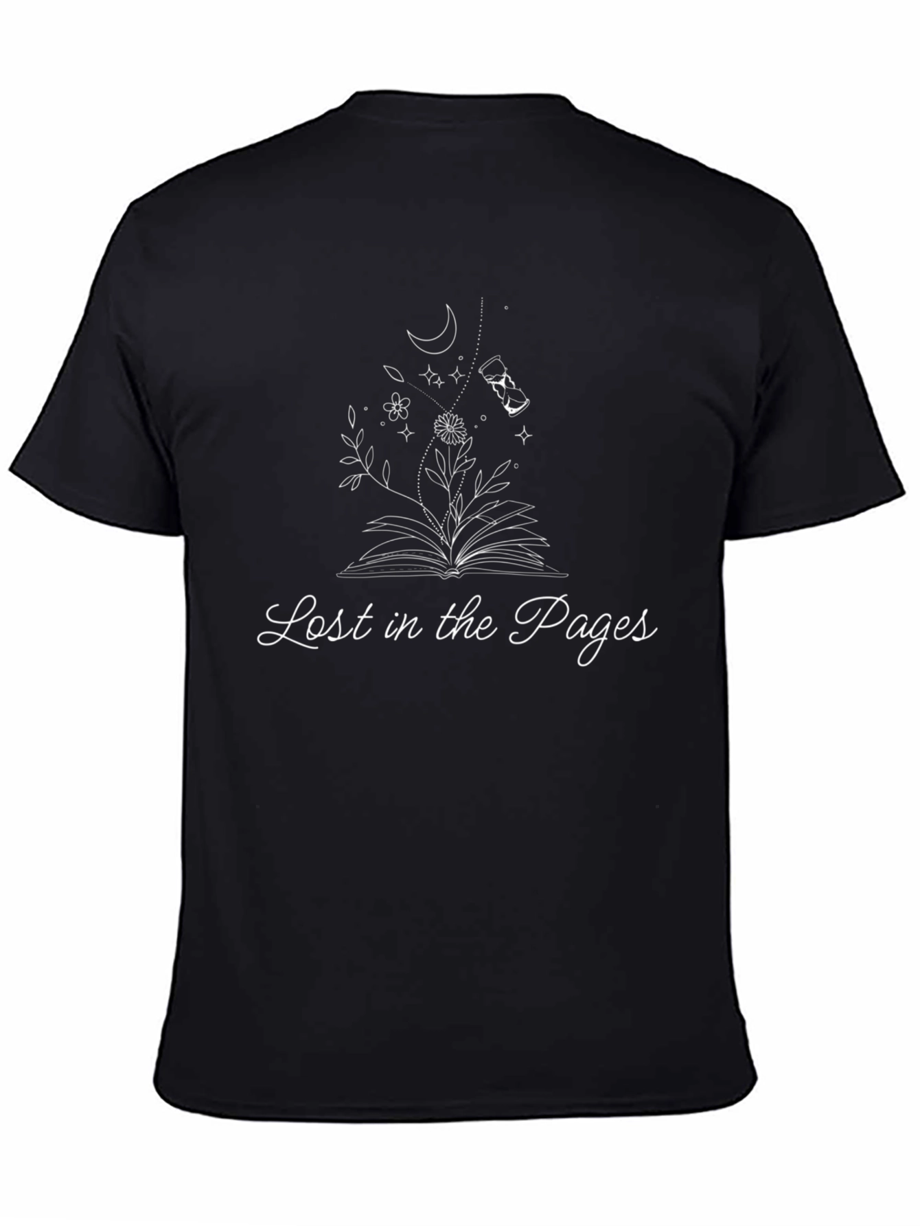 Lost in the Pages Black T-Shirt