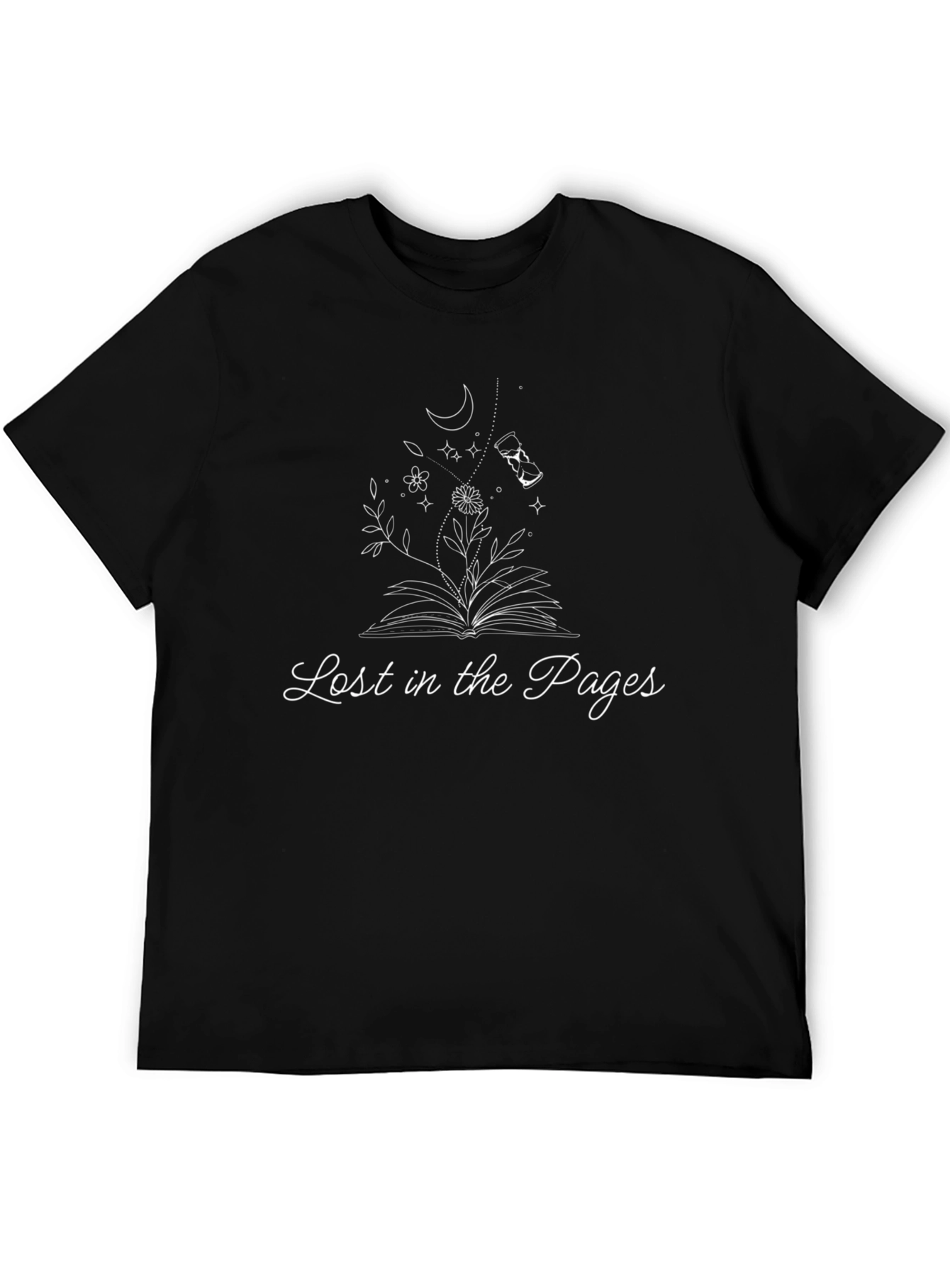 Lost in the Pages Black T-Shirt