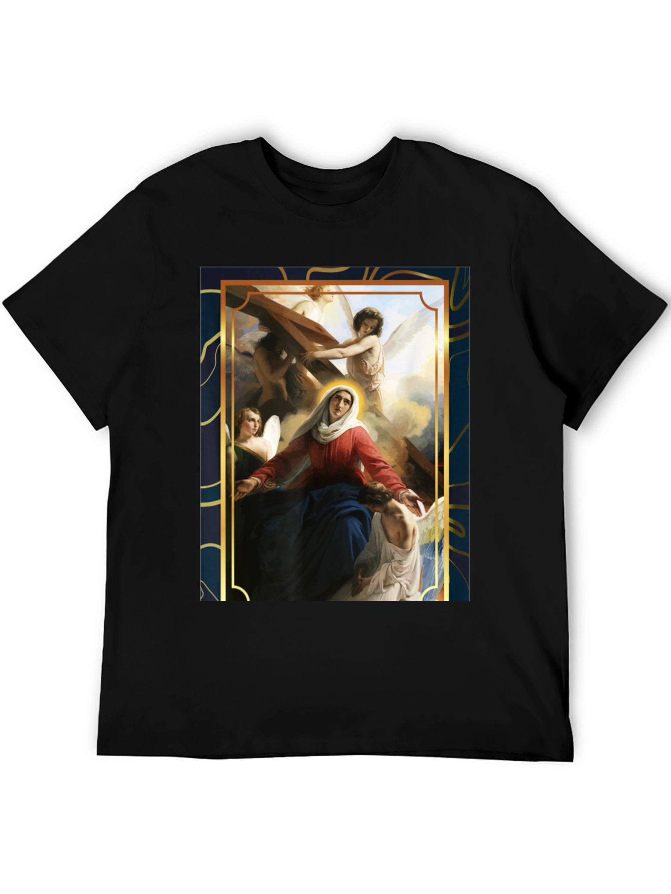 Virgin Mary Angels Graphic T-Shirt