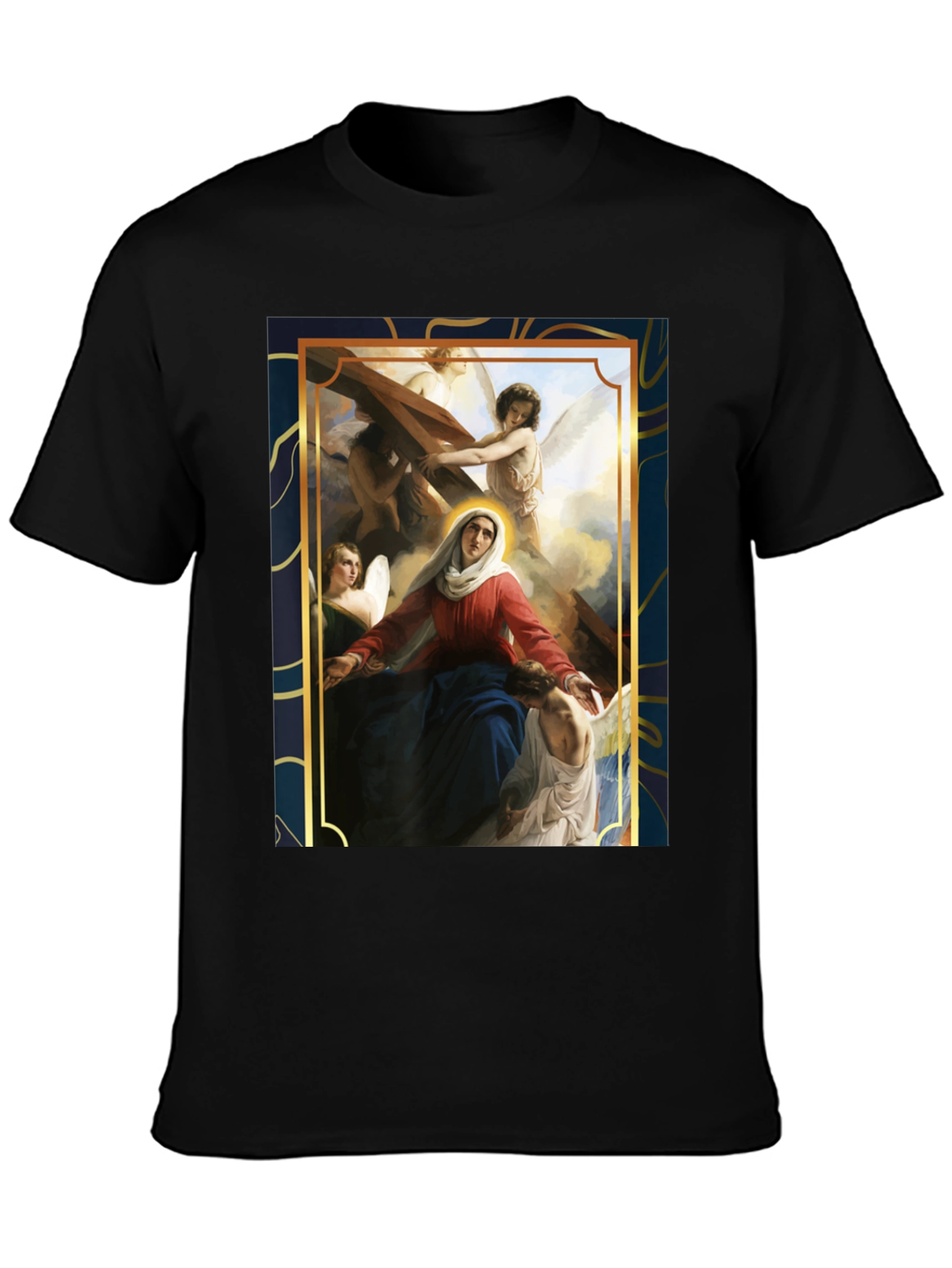 Virgin Mary Angels Graphic T-Shirt