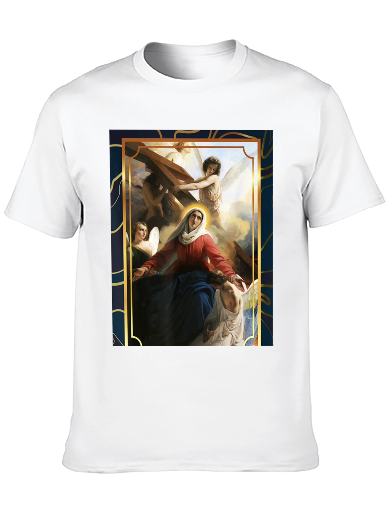Virgin Mary Angels Graphic T-Shirt
