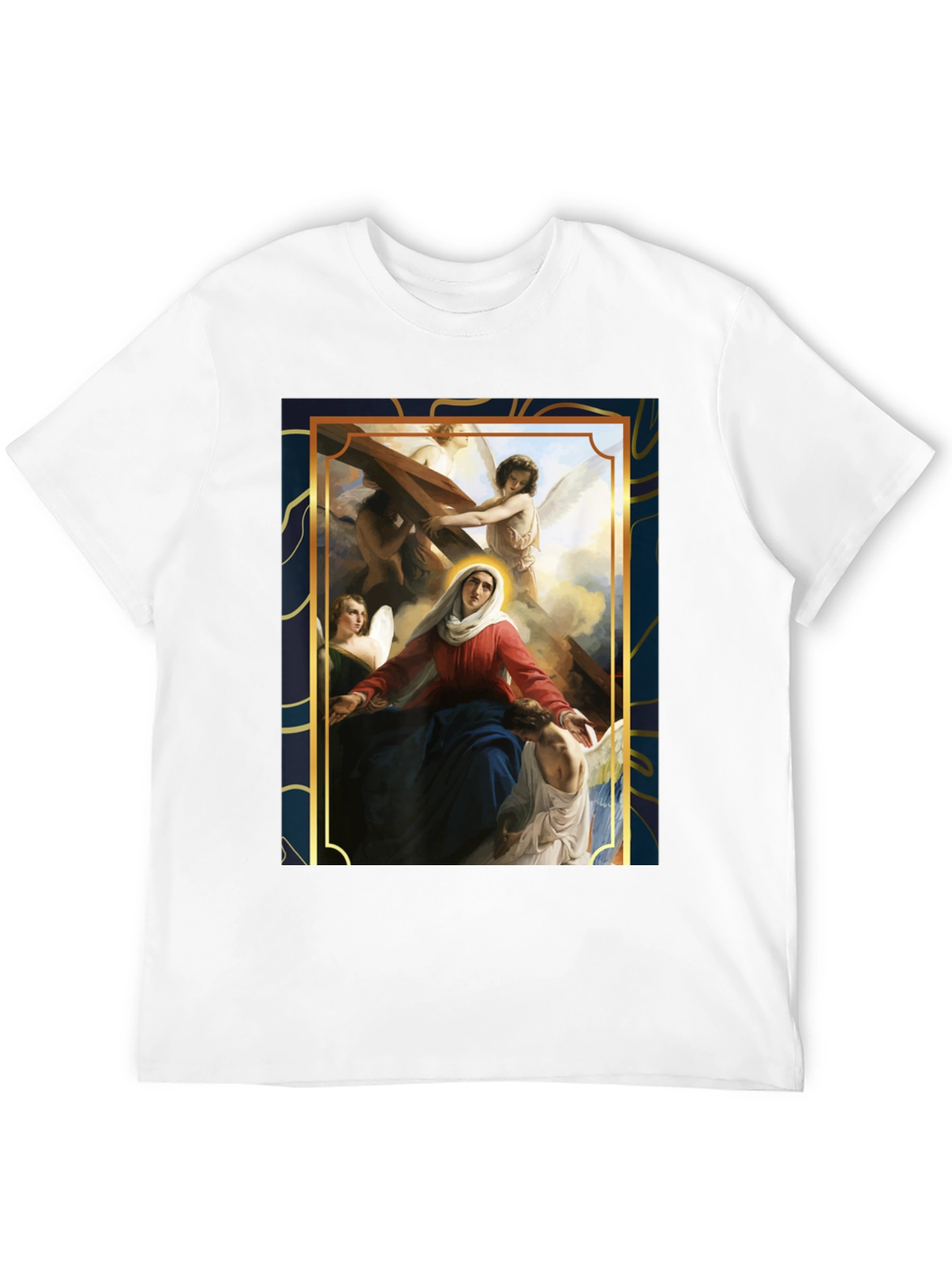 Virgin Mary Angels Graphic T-Shirt