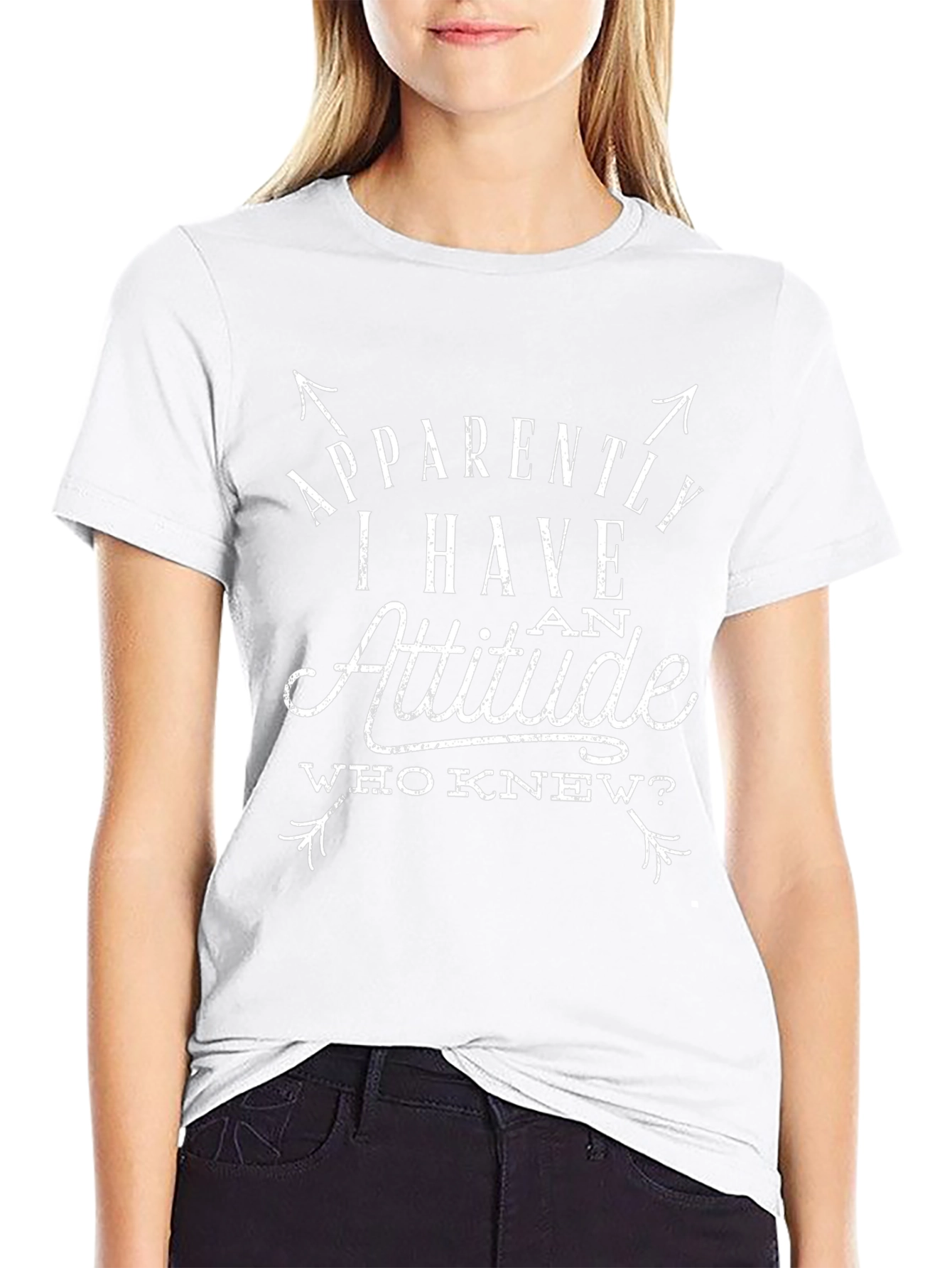 Attitude Graphic Tee - Humorous Slogan T-Shirt