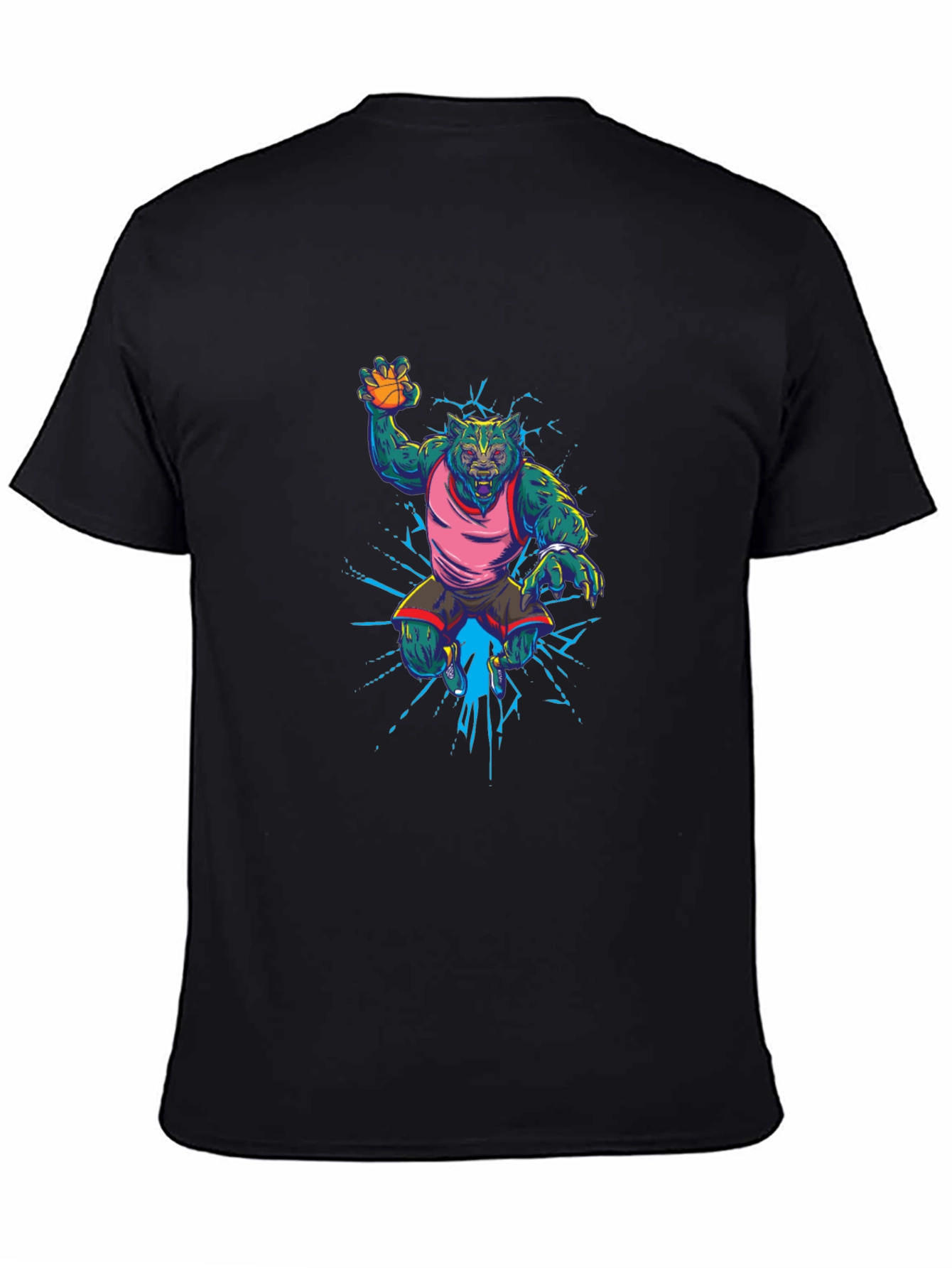 Basketball Werewolf Graphic Tee