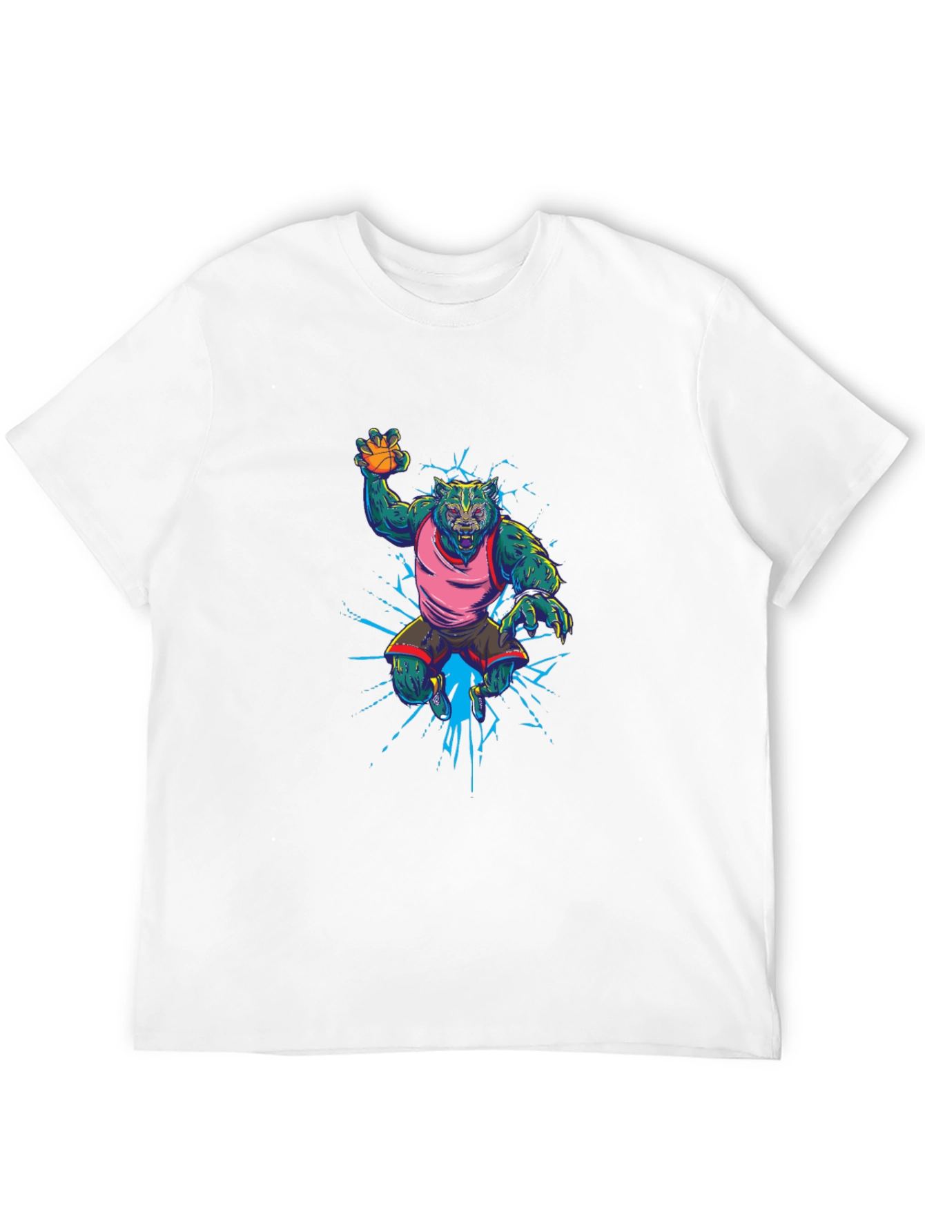Basketball Werewolf Graphic Tee