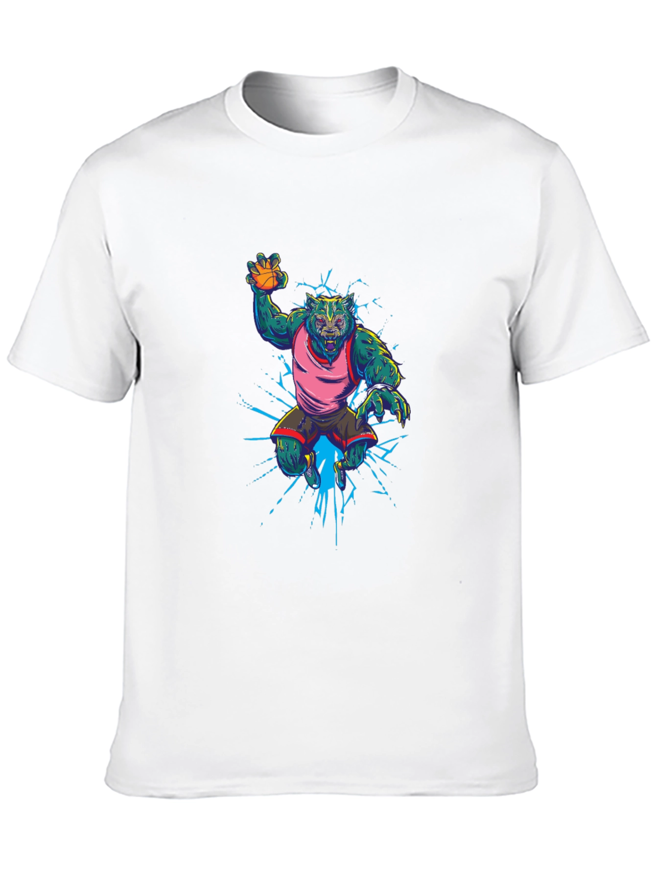 Basketball Werewolf Graphic Tee