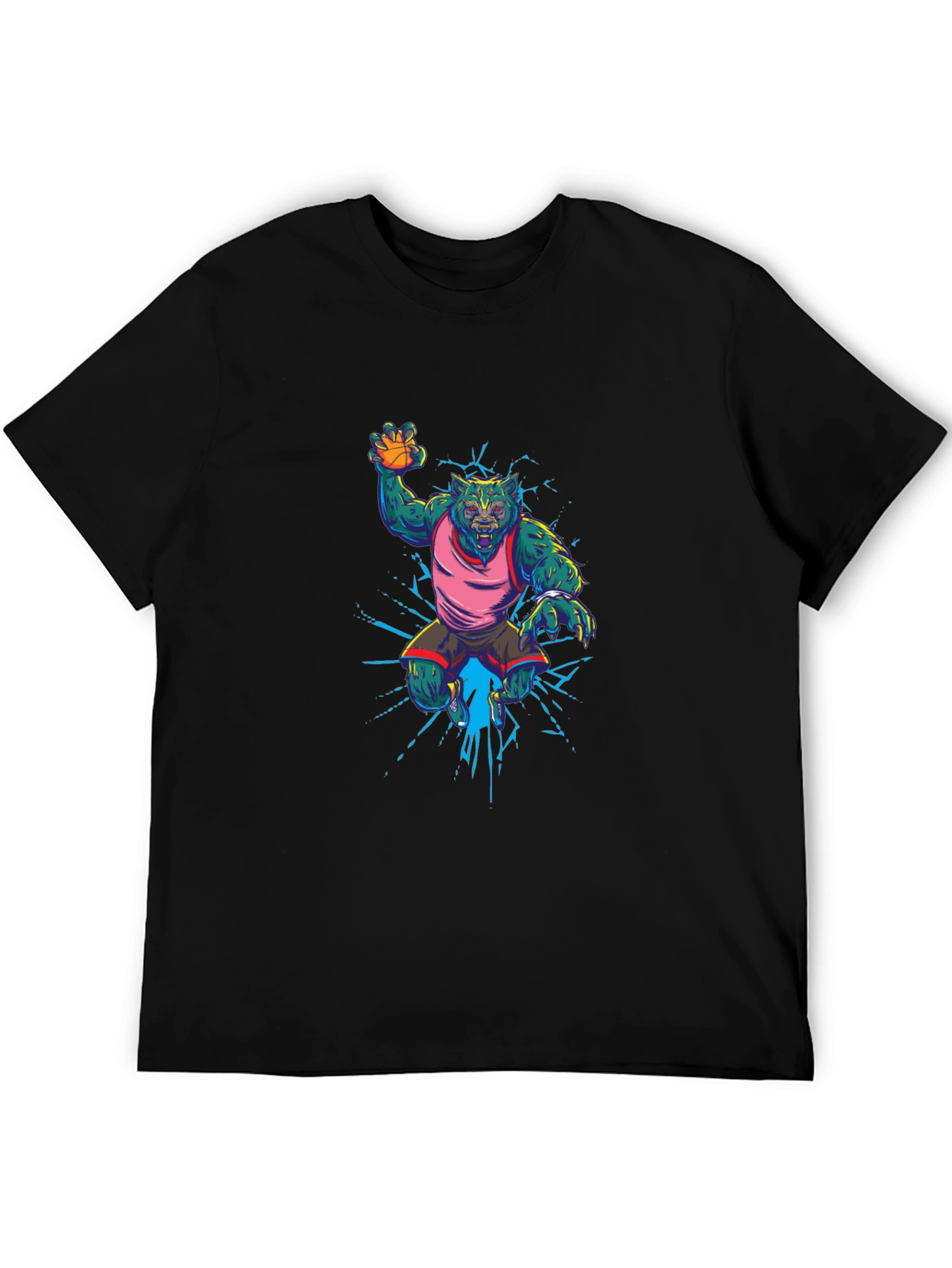 Basketball Werewolf Graphic Tee