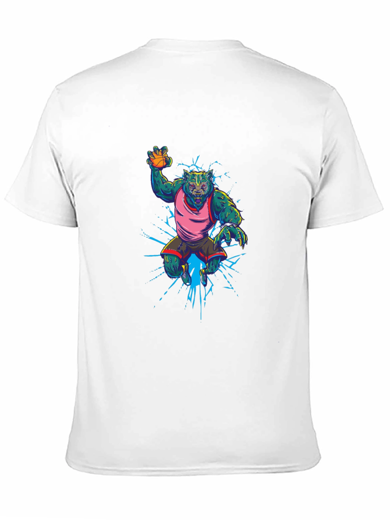 Basketball Werewolf Graphic Tee