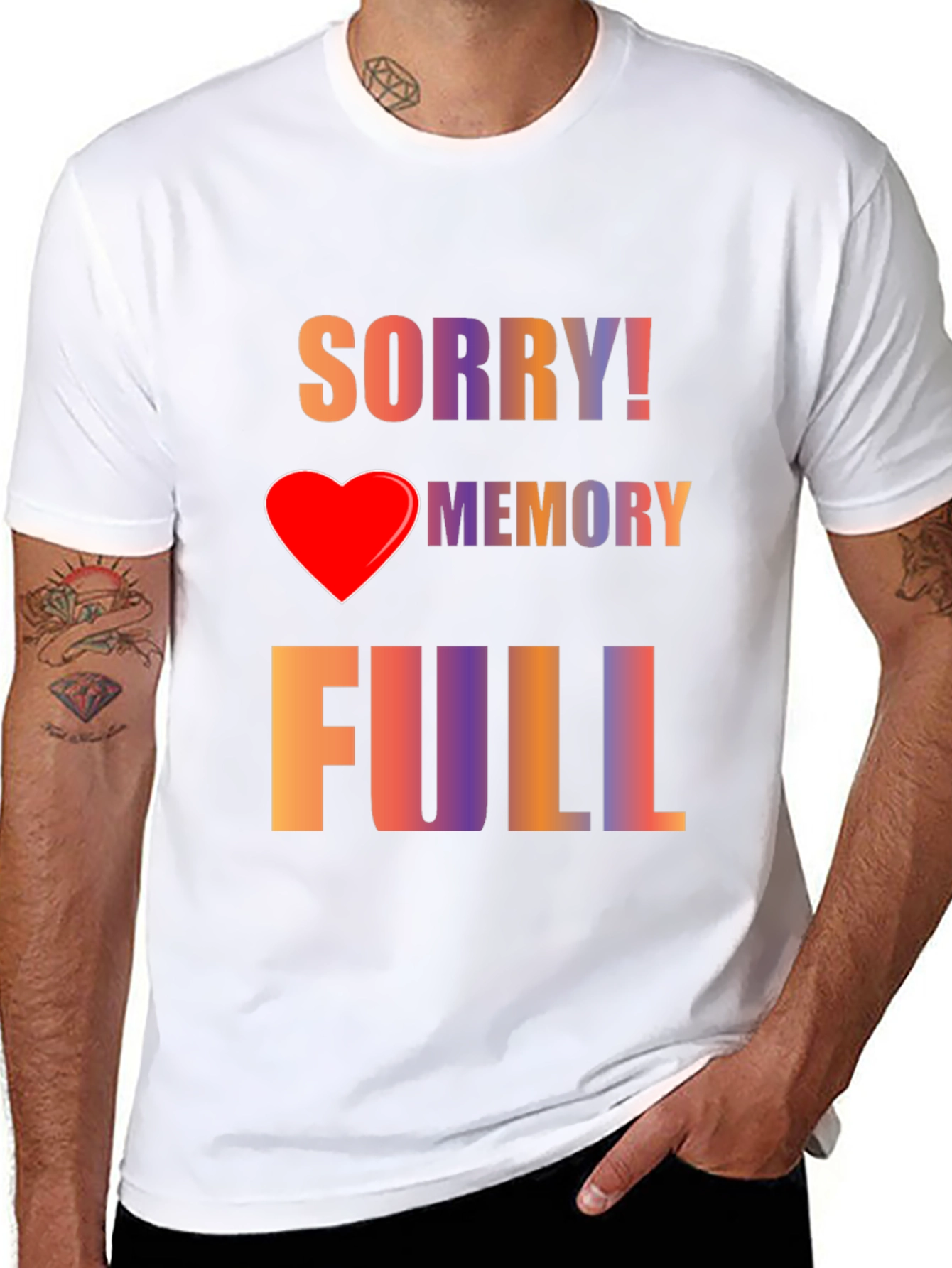 Sorry! Memory Full Graphic Tee