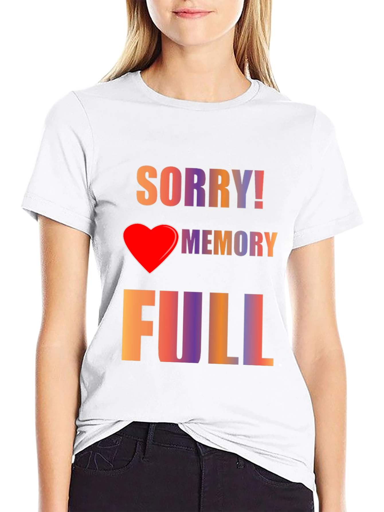 Sorry! Memory Full Graphic Tee