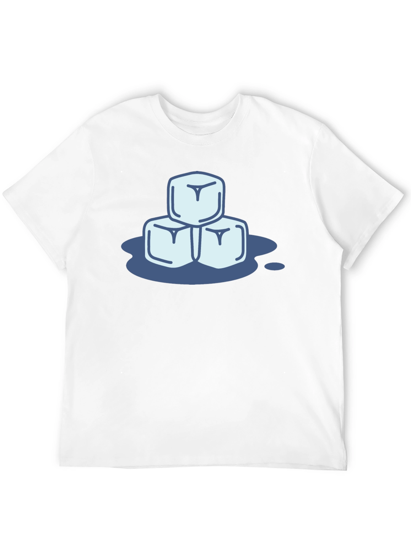Cool Ice Cubes Graphic Tee - Black Cotton Shirt