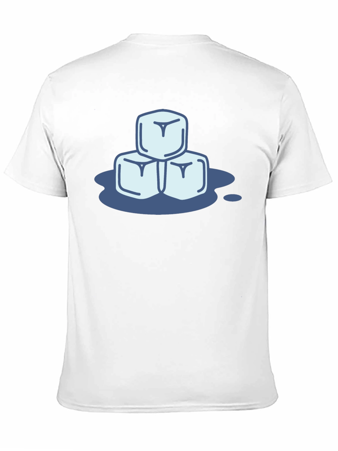 Cool Ice Cubes Graphic Tee - Black Cotton Shirt