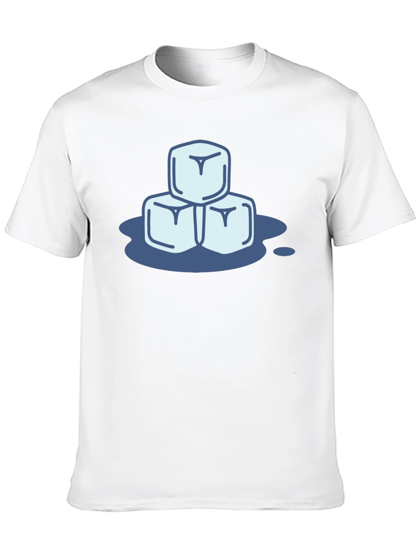 Cool Ice Cubes Graphic Tee - Black Cotton Shirt