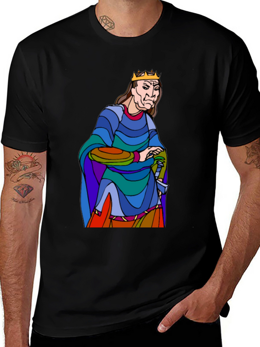 King Cartoon Graphic T-Shirt - Black