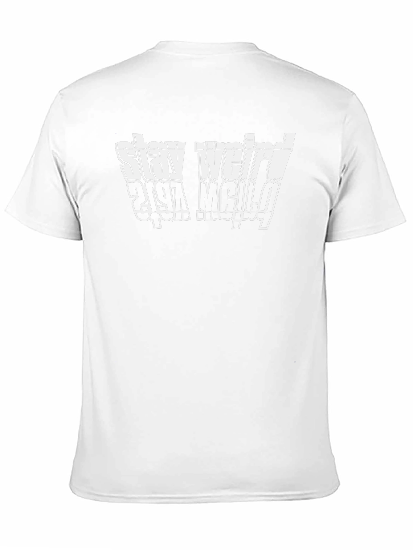 Stay Weird Graphic T-Shirt - Black Cotton Tee