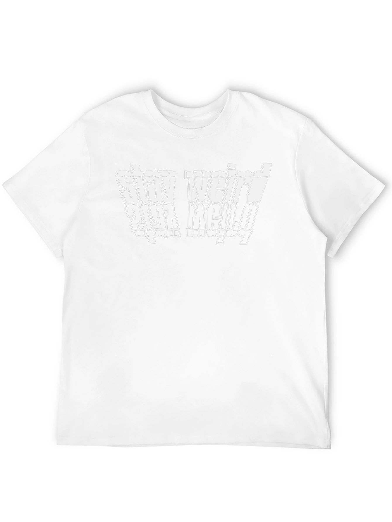 Stay Weird Graphic T-Shirt - Black Cotton Tee