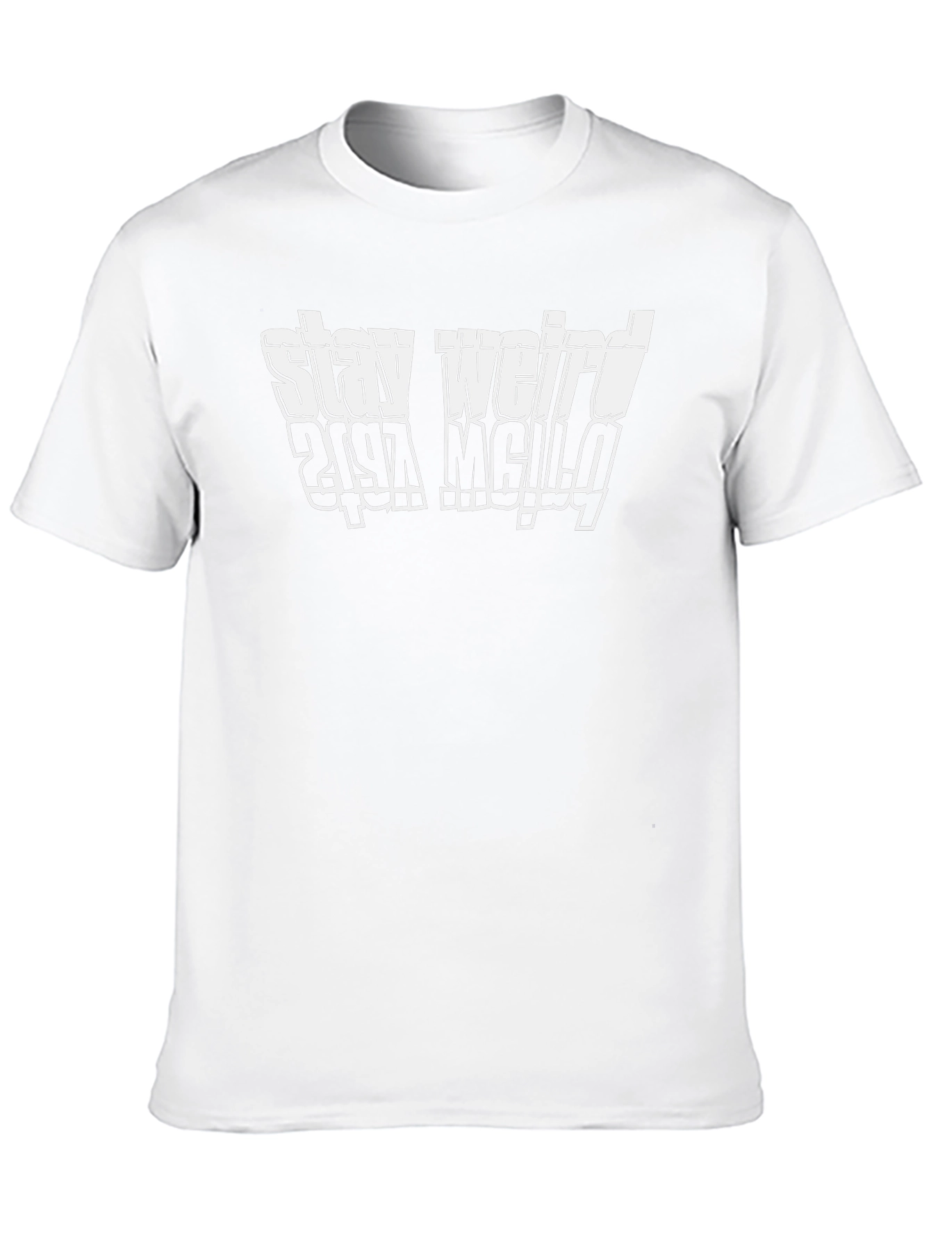 Stay Weird Graphic T-Shirt - Black Cotton Tee