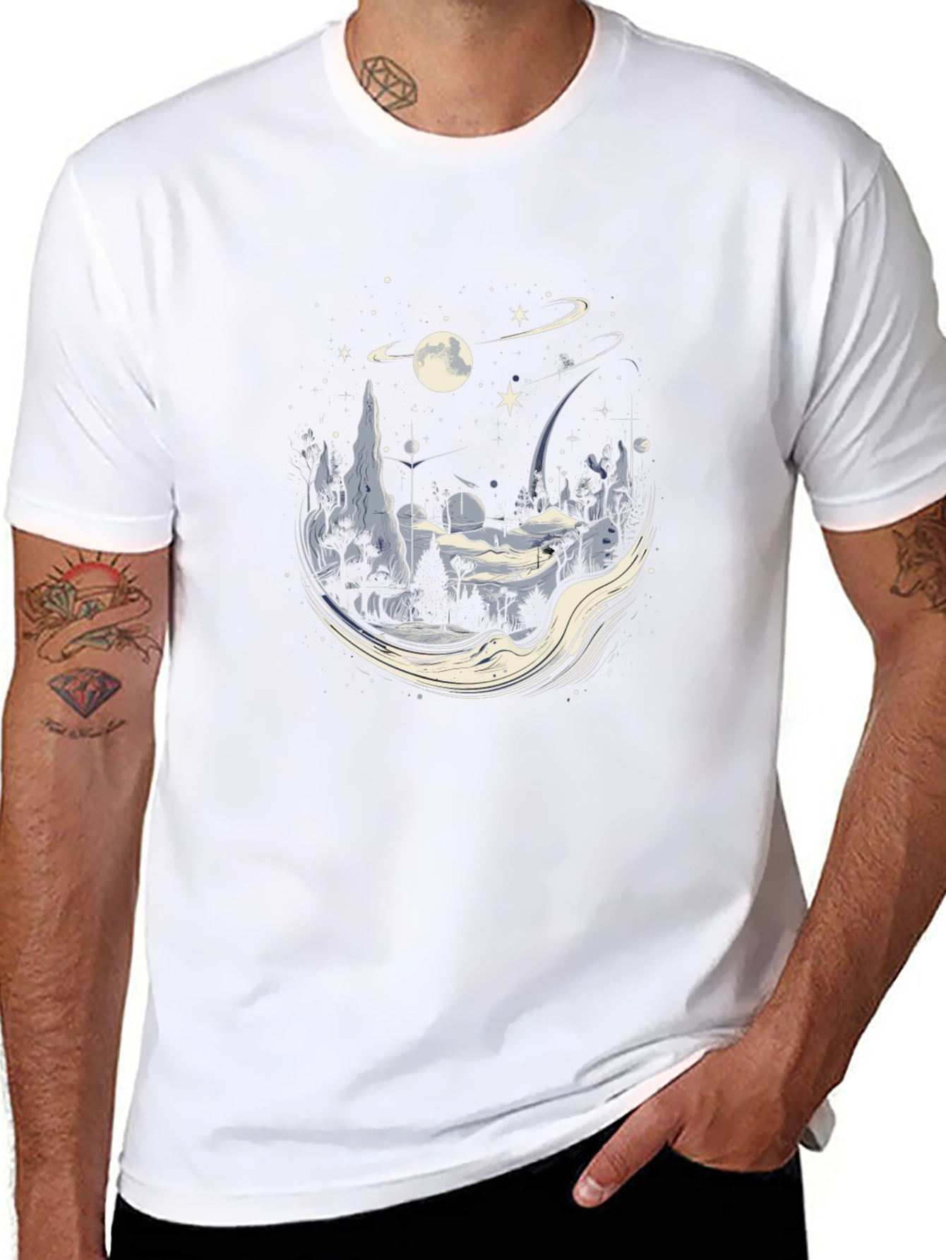 Cosmic Landscape Graphic Tee