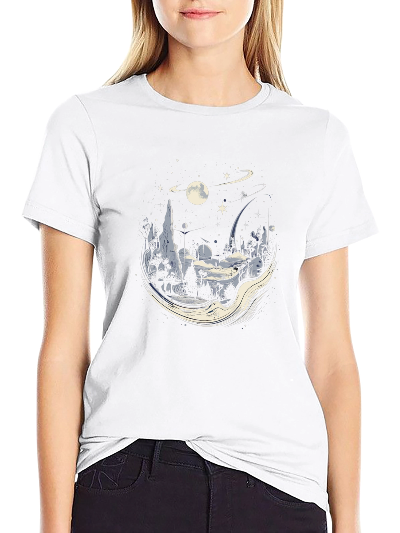 Cosmic Landscape Graphic Tee