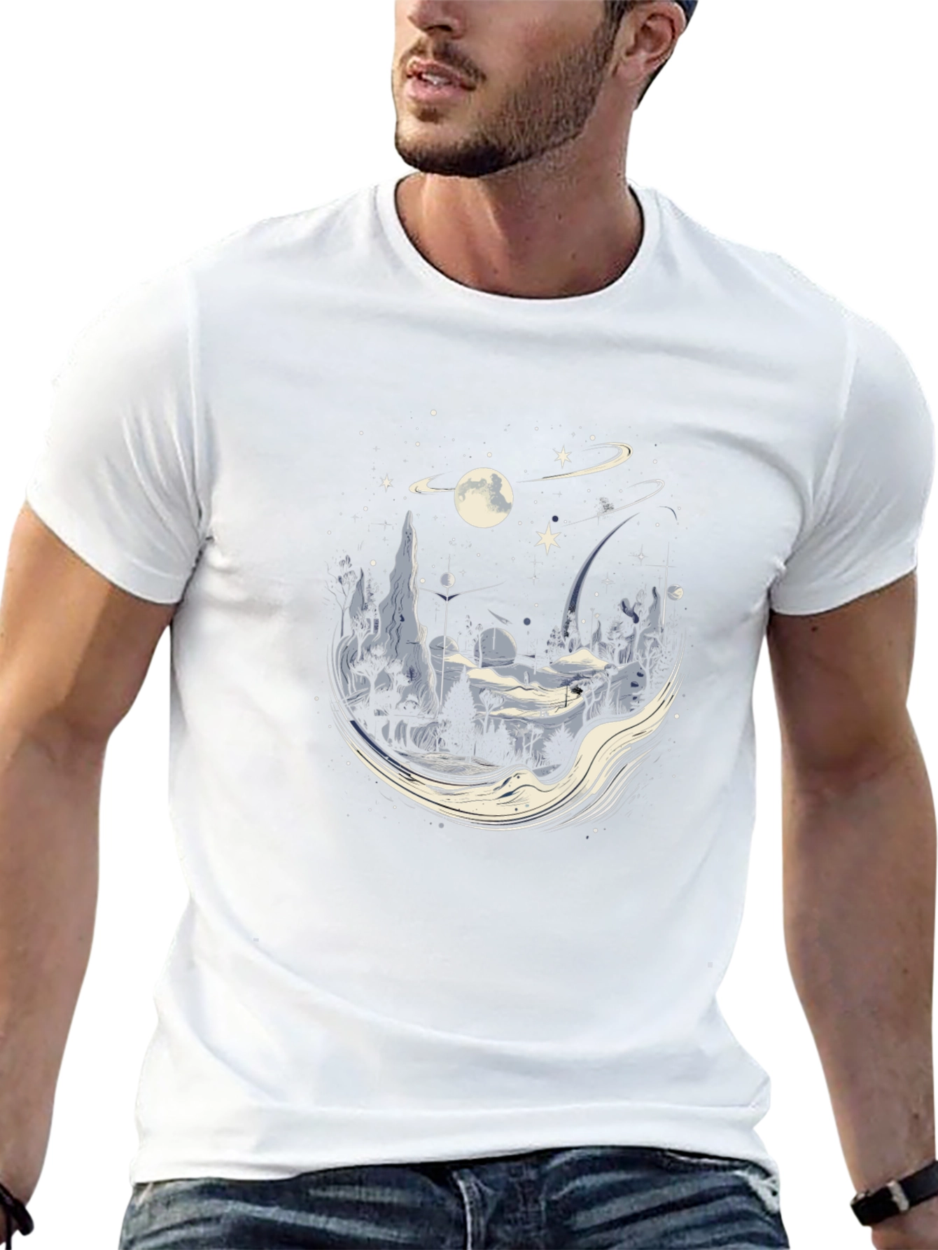 Cosmic Landscape Graphic Tee
