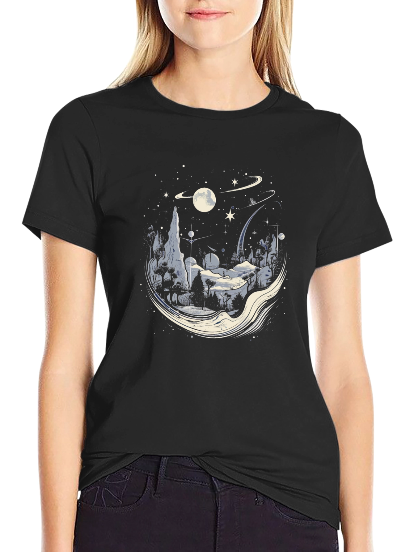 Cosmic Landscape Graphic Tee