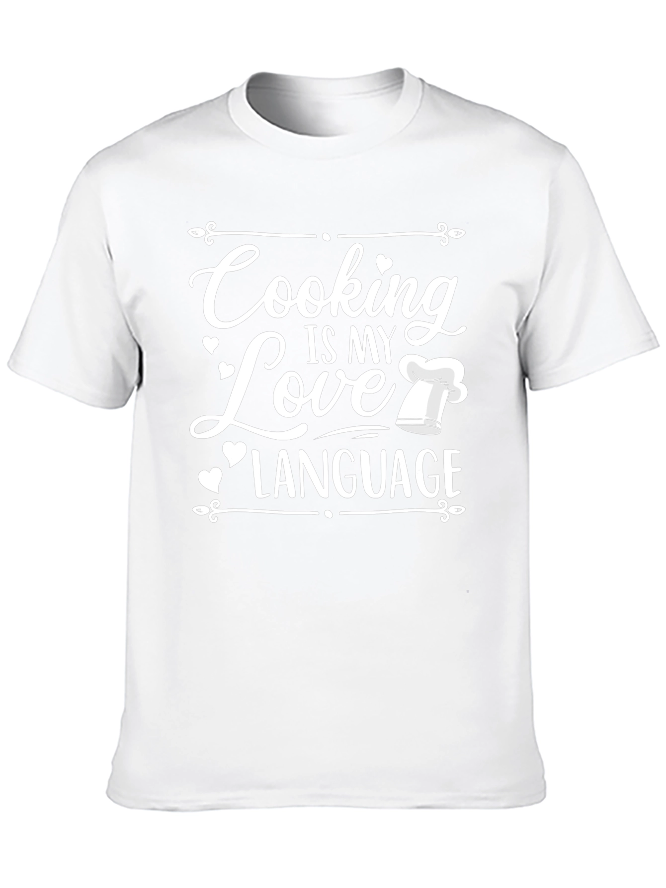 Cooking is My Love Language Graphic Tee - Black