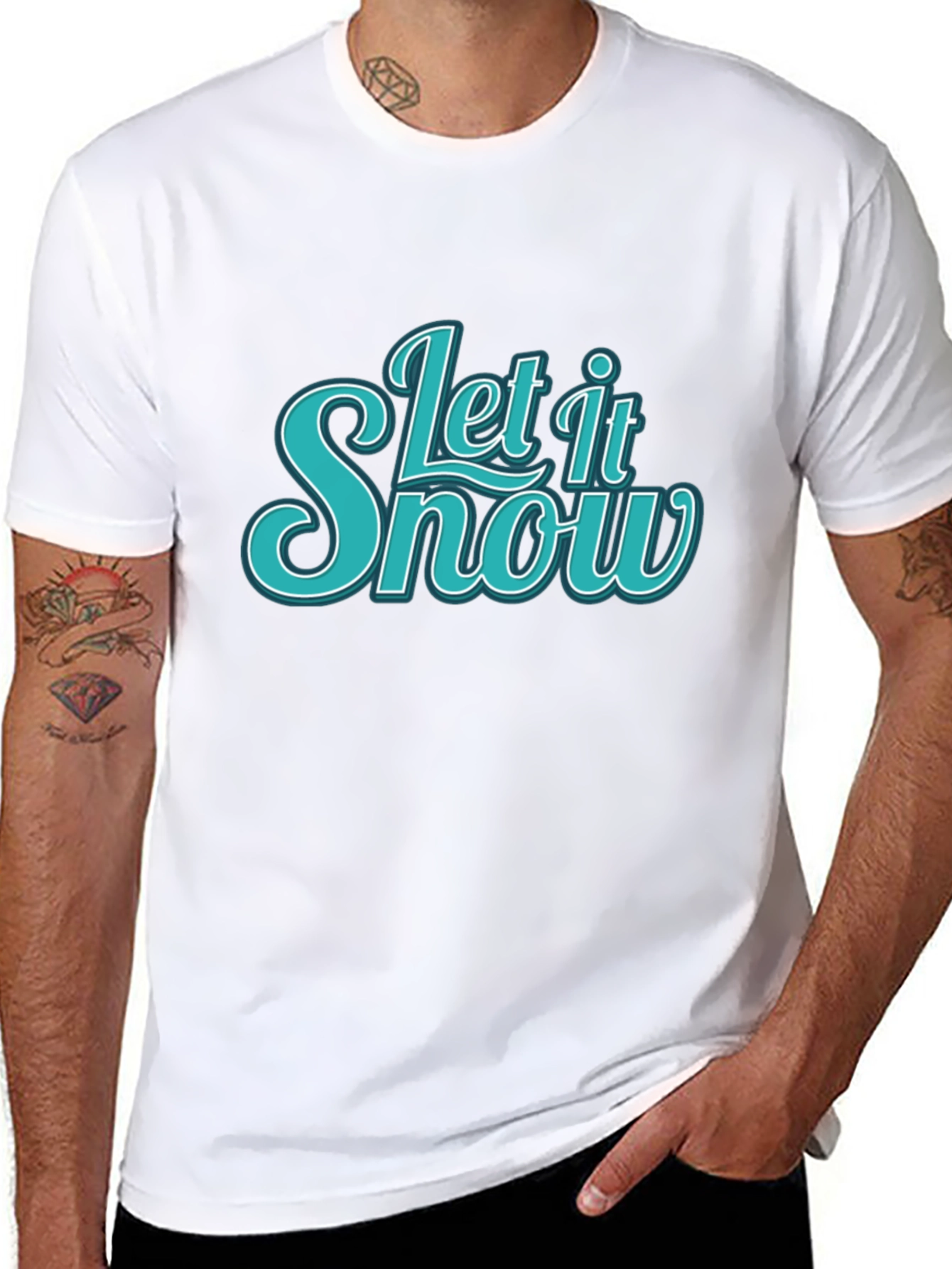 Let It Snow Graphic Tee - Winter Holiday T-Shirt