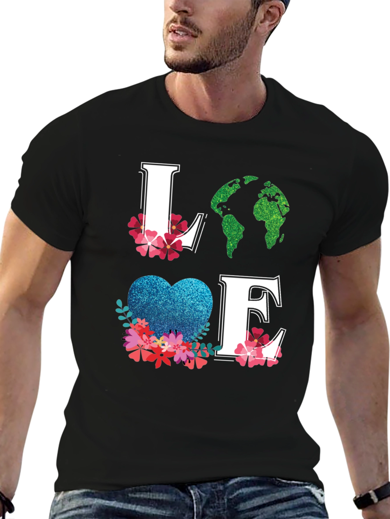 Love Earth Graphic Tee - Eco-Friendly