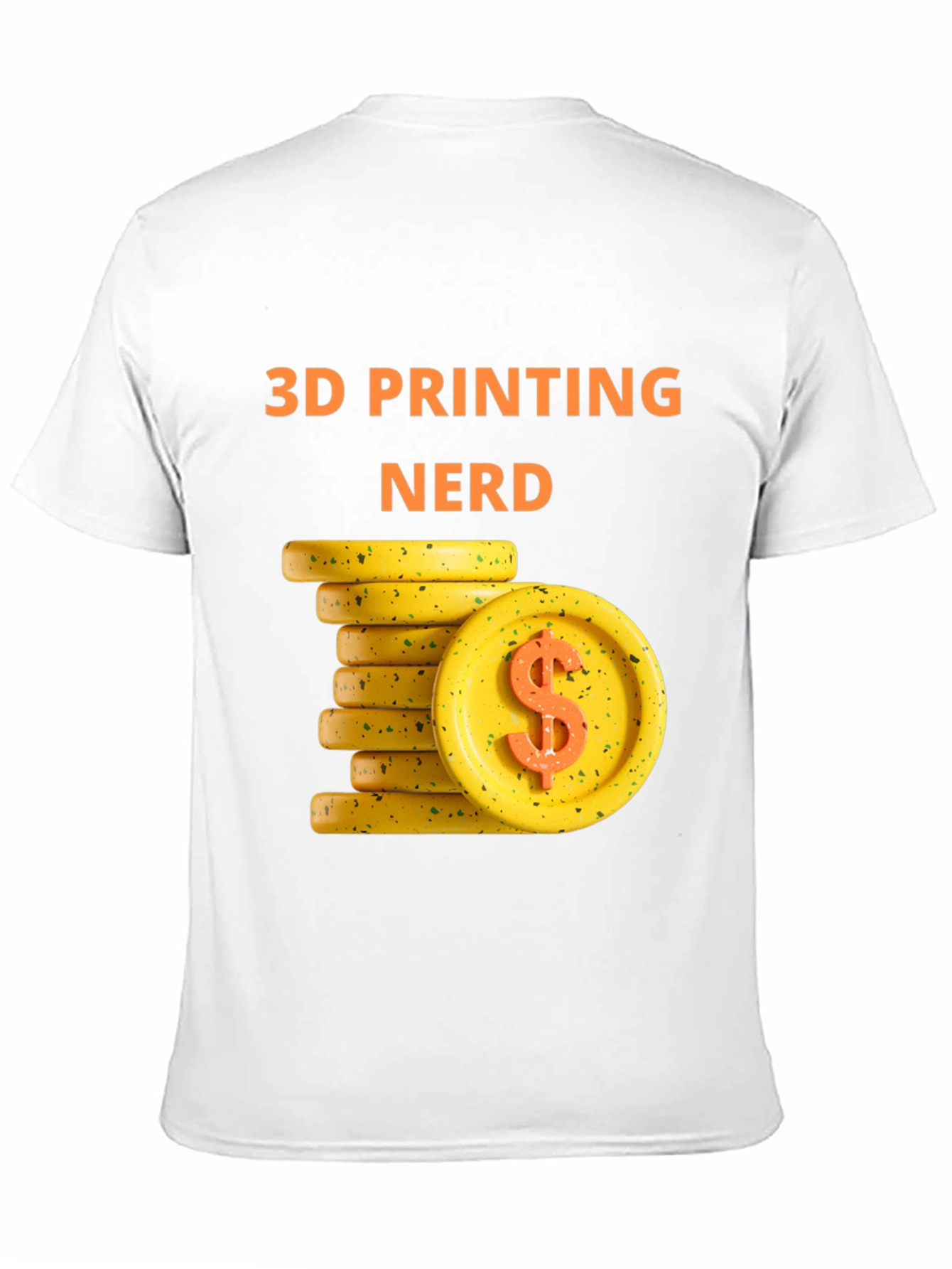 3D Printing Nerd Tee - Money Theme - Black