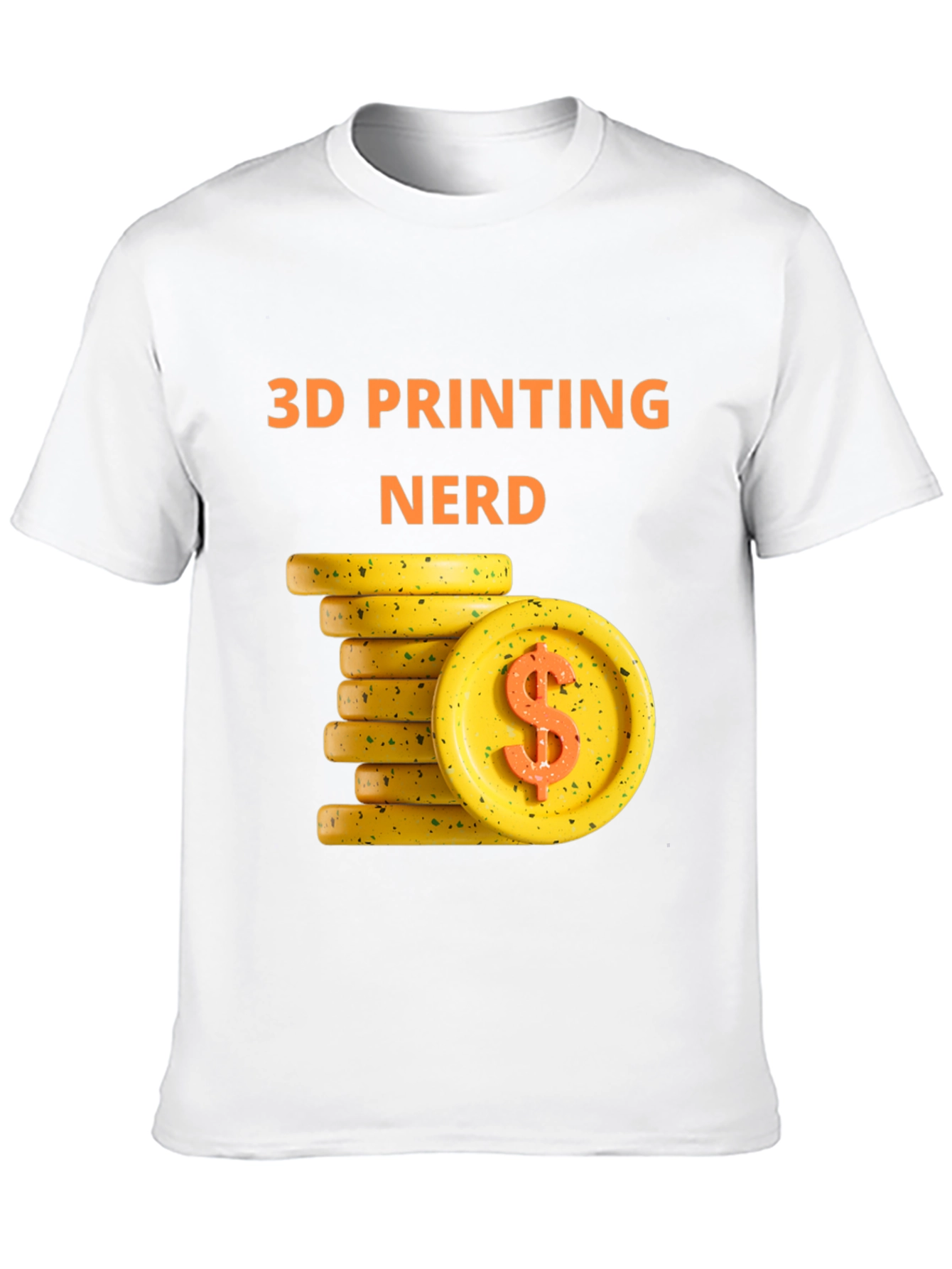 3D Printing Nerd Tee - Money Theme - Black