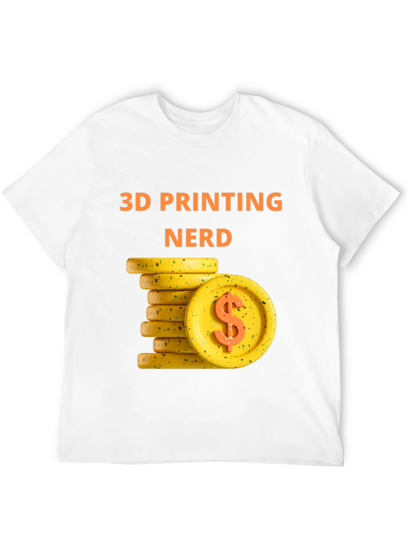 3D Printing Nerd Tee - Money Theme - Black