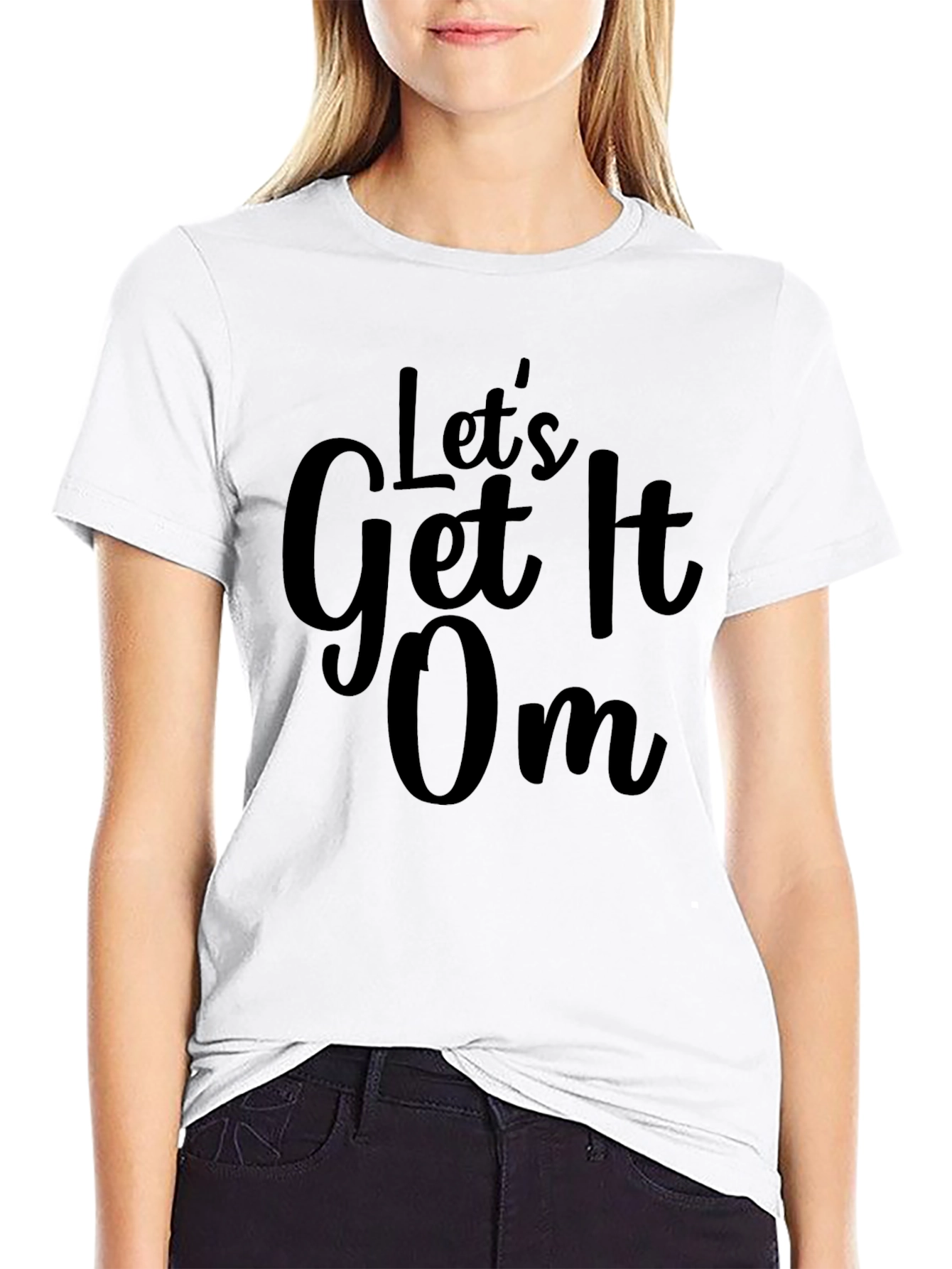 Lets Get It On Black Graphic Tee