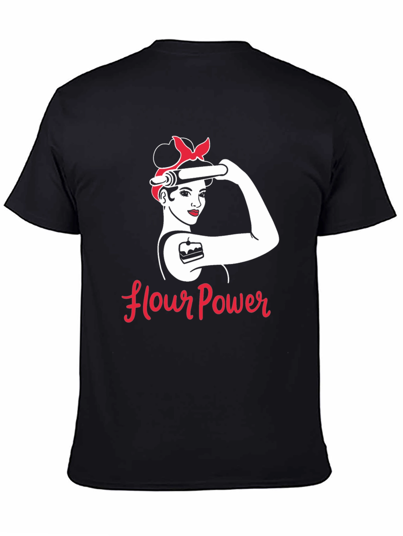 Flour Power T-Shirt - Retro Baker Design