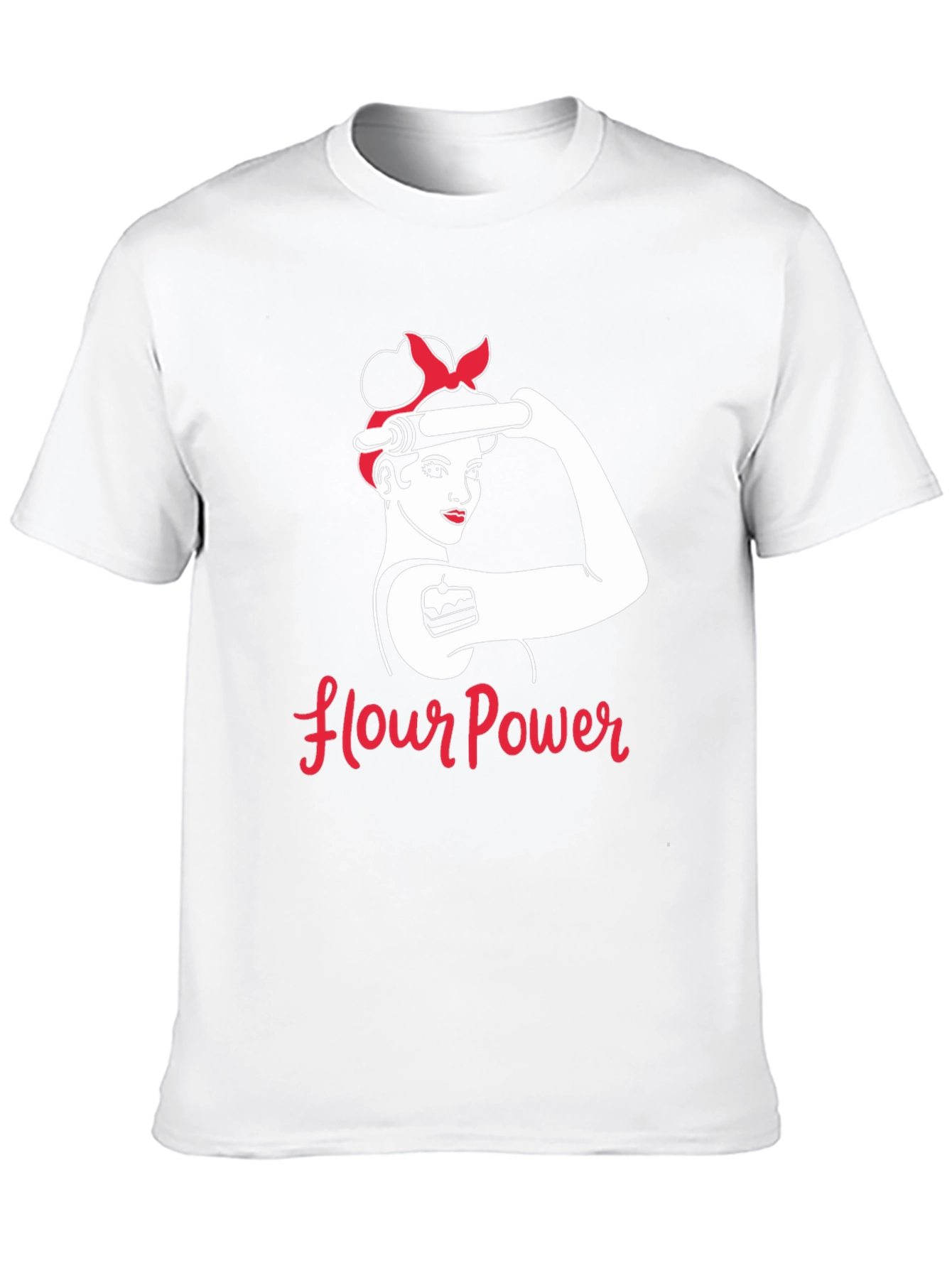Flour Power T-Shirt - Retro Baker Design
