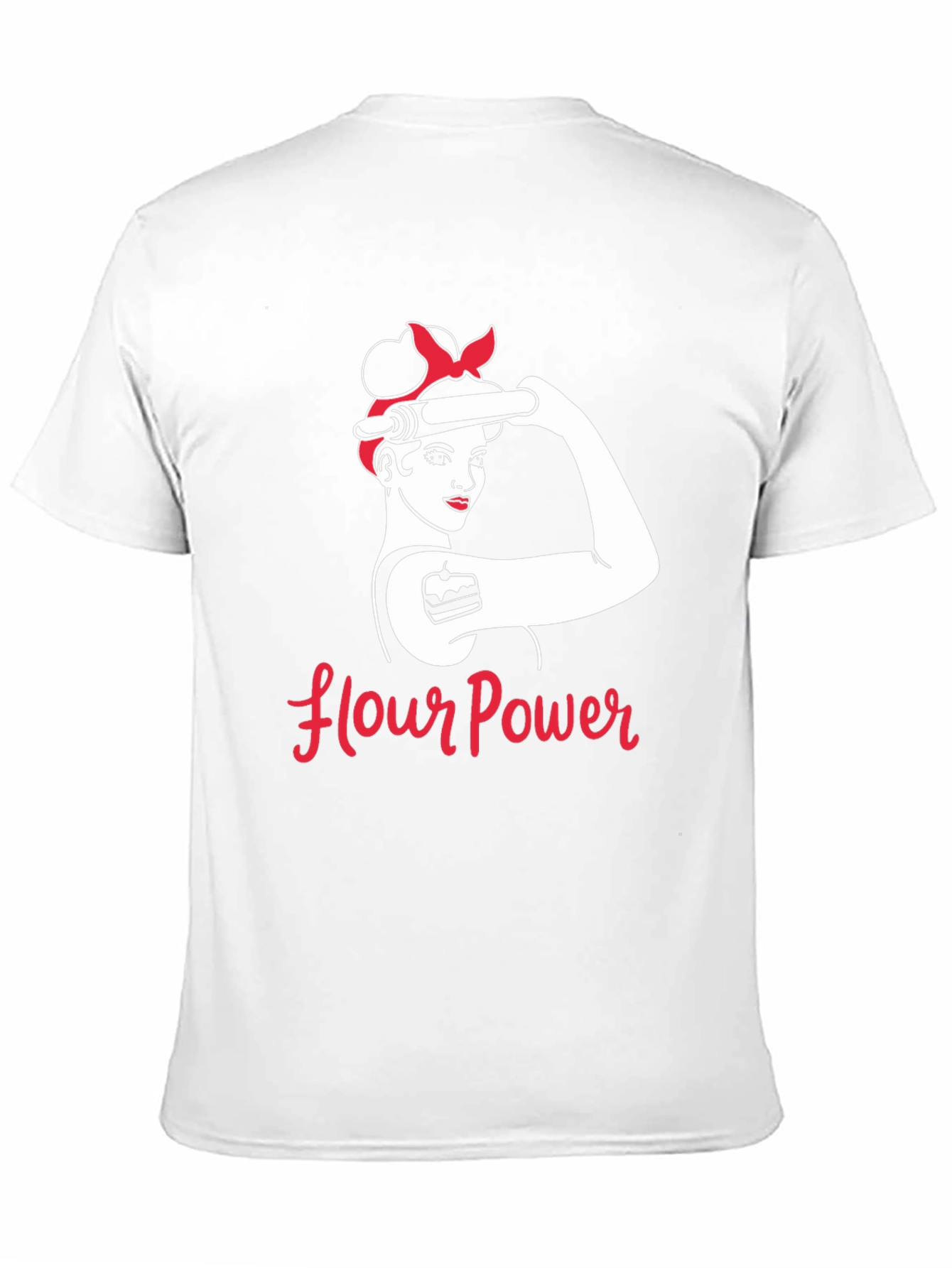 Flour Power T-Shirt - Retro Baker Design