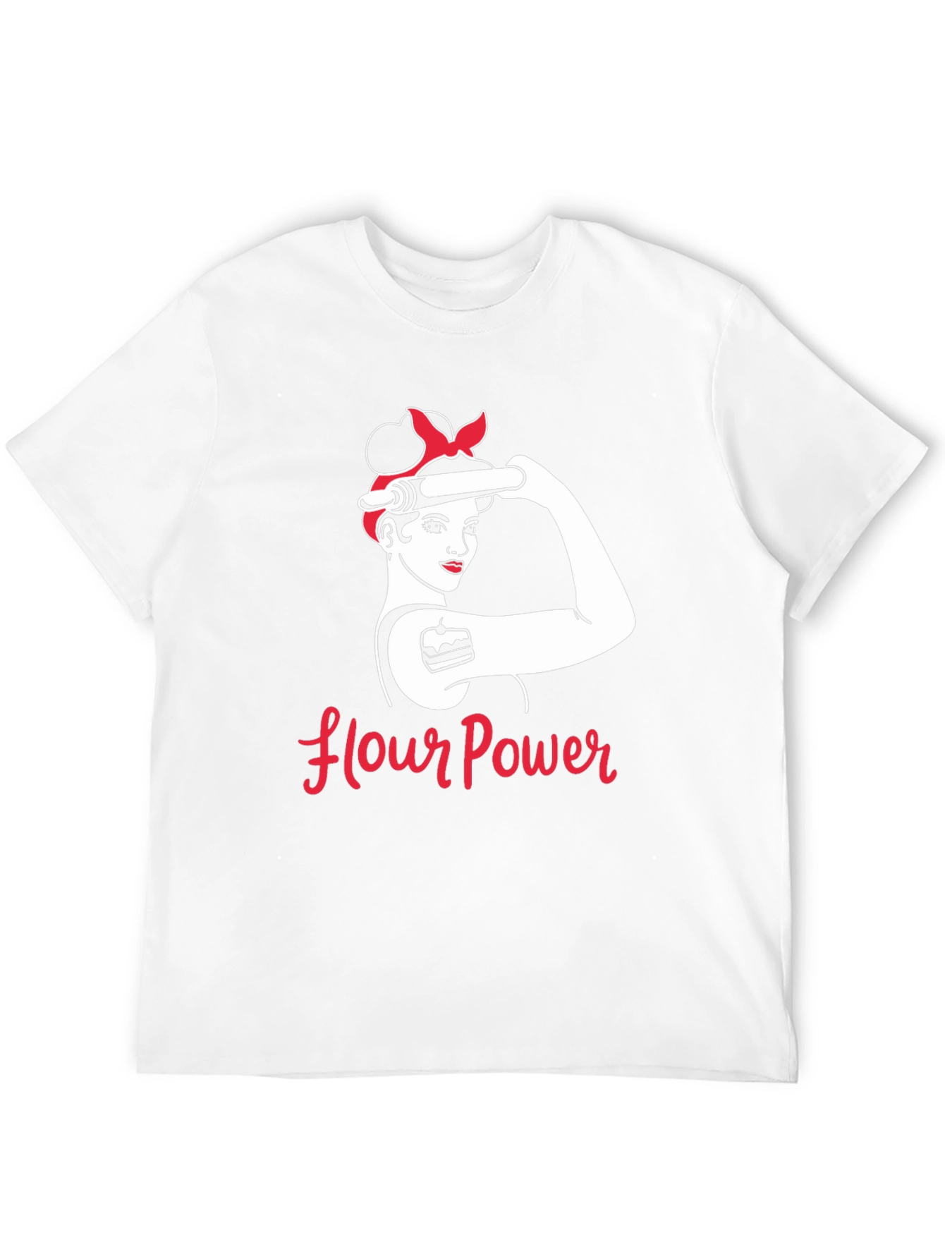 Flour Power T-Shirt - Retro Baker Design