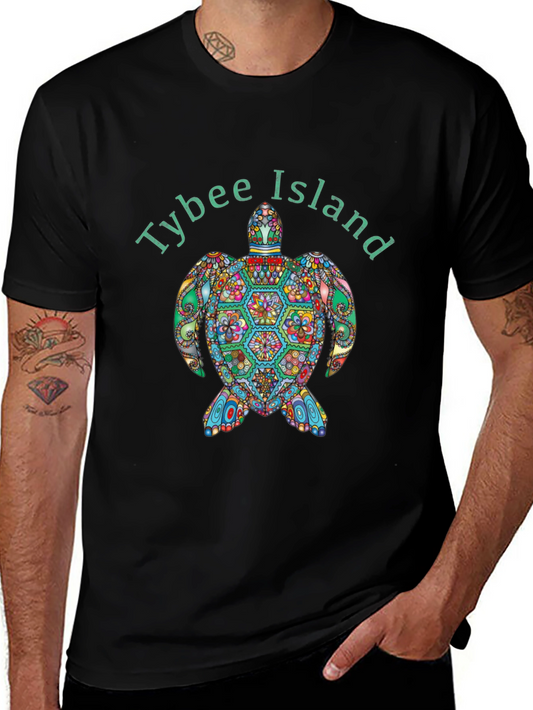 Tybee Island Turtle Graphic T-Shirt