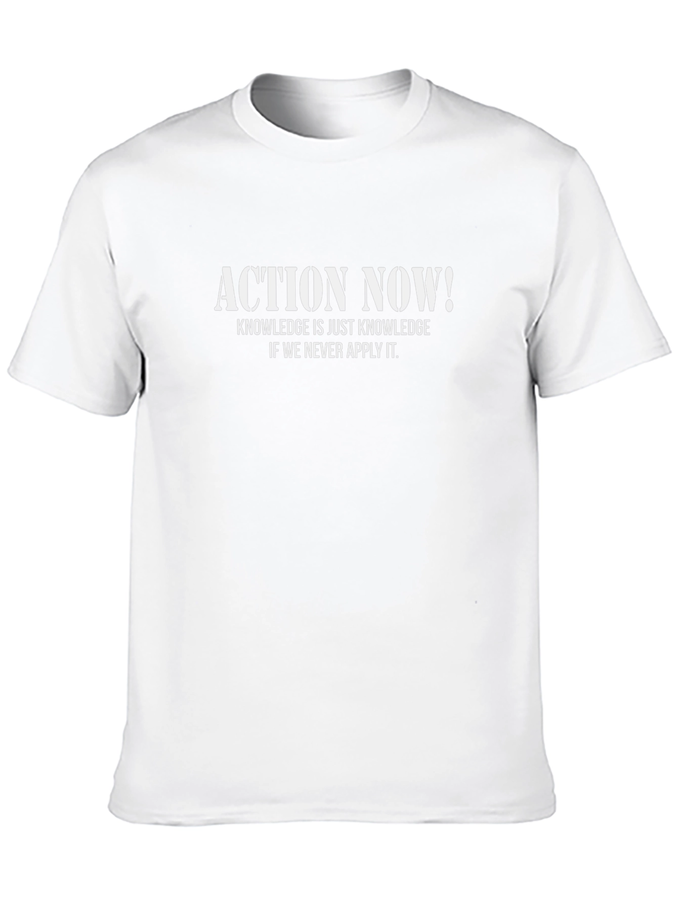 Action Now! Graphic Tee - Knowledge is Power T-Shirt