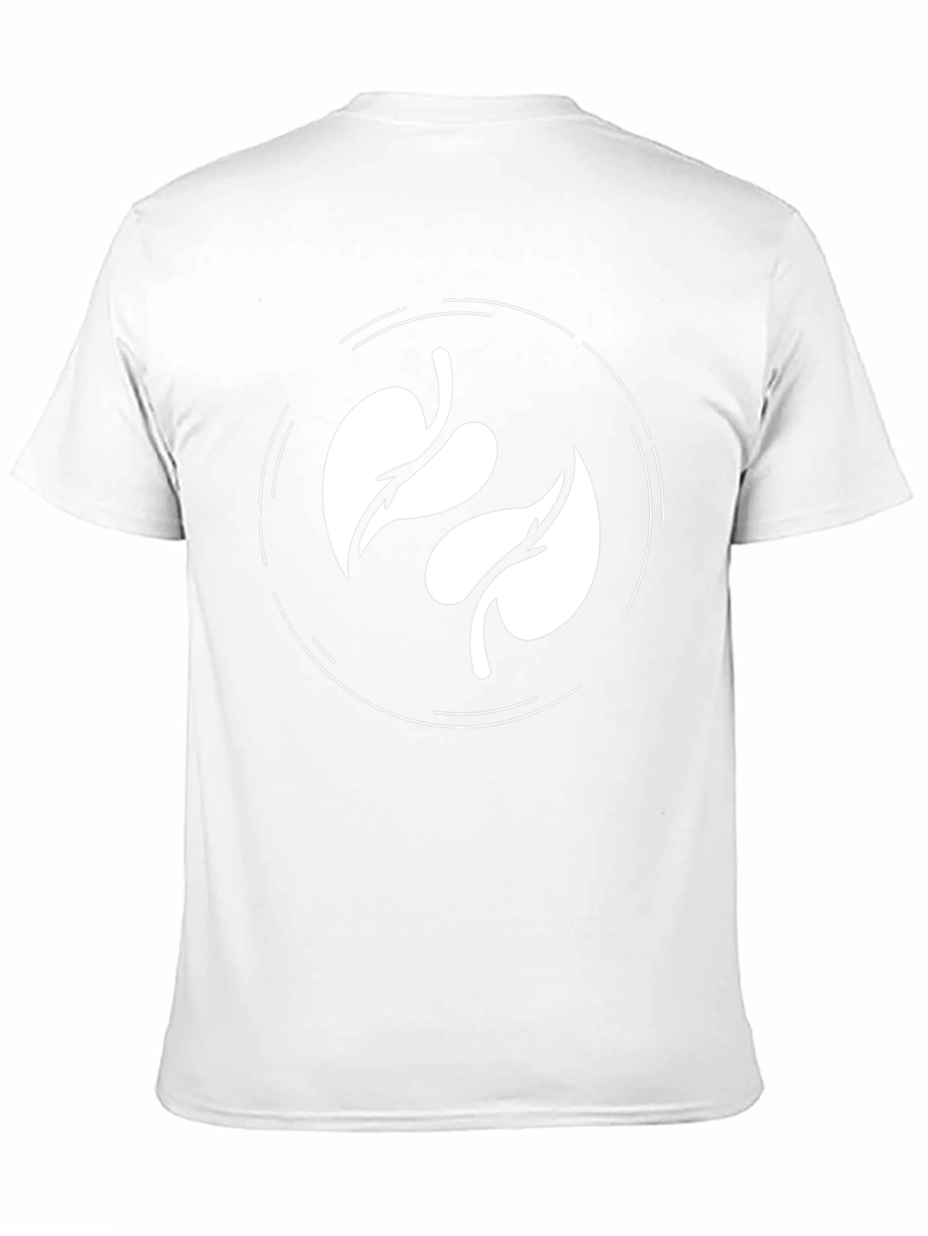 Leaf Circle Graphic Tee - Modern Casual Shirt