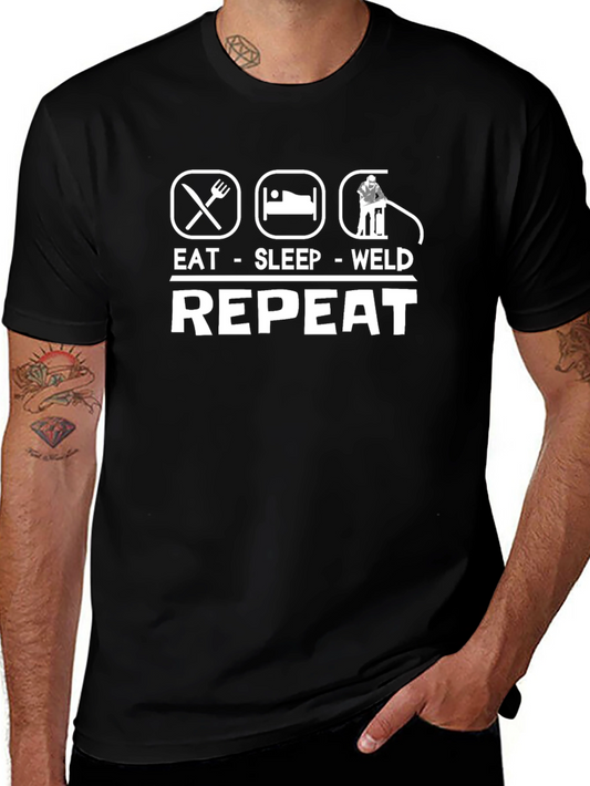 Eat Sleep Weld Repeat T-Shirt
