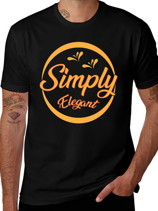 Simply Elegant Black Graphic Tee