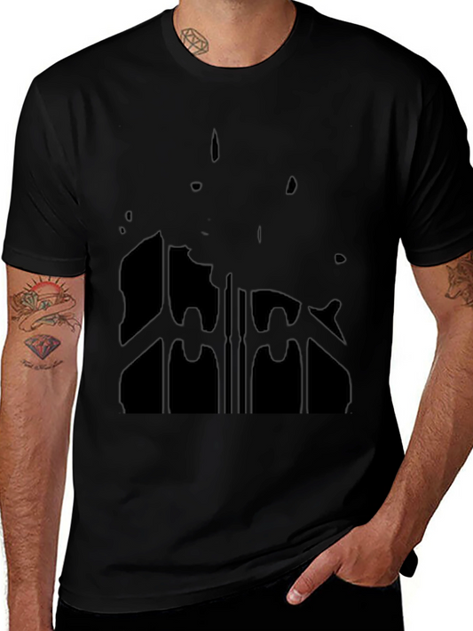 Black Graphic Print T-Shirt