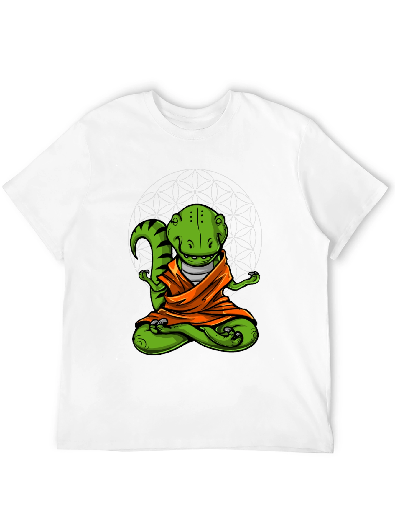 Zen Dino T-Shirt - Meditating Reptile Tee