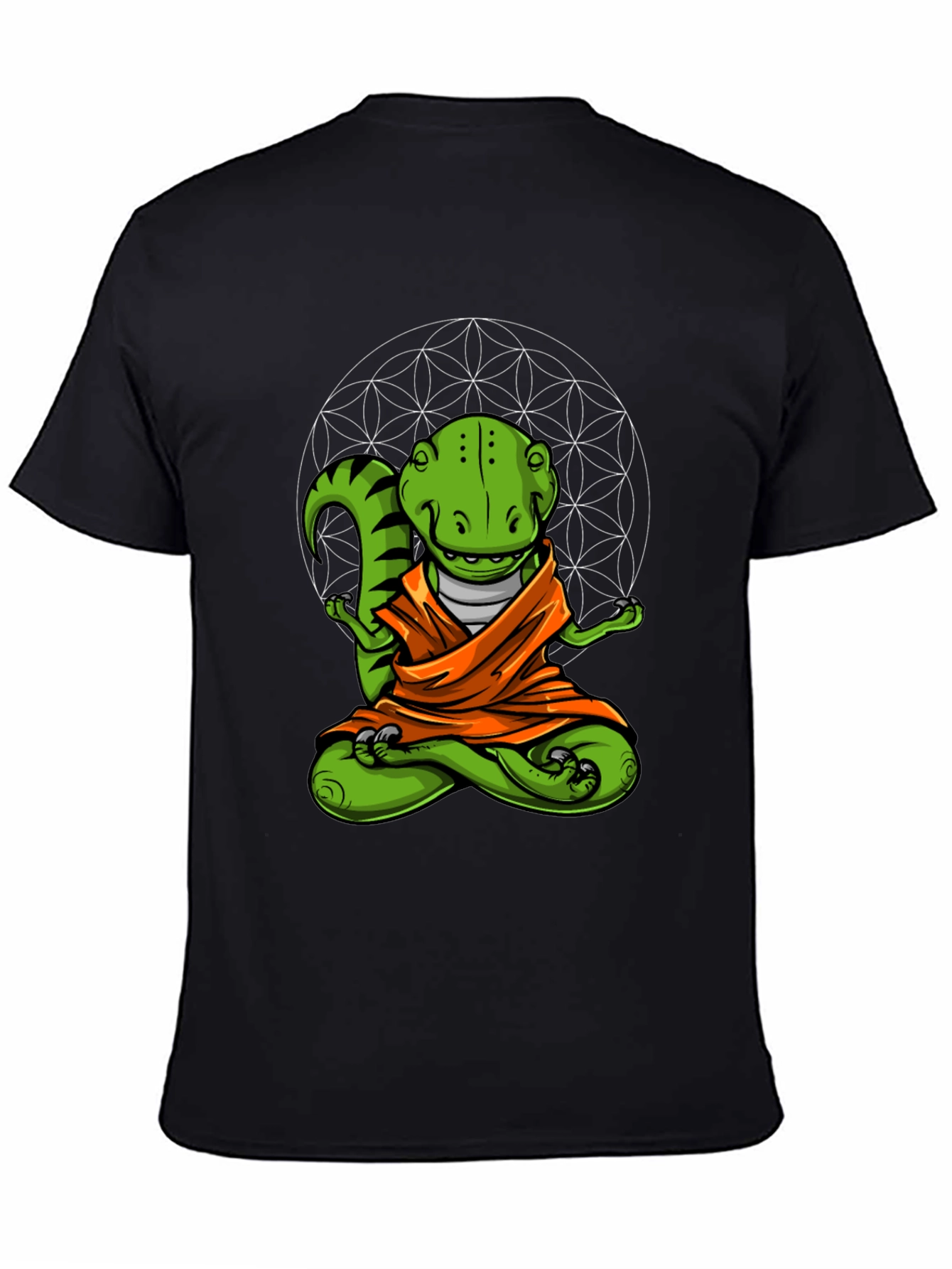 Zen Dino T-Shirt - Meditating Reptile Tee