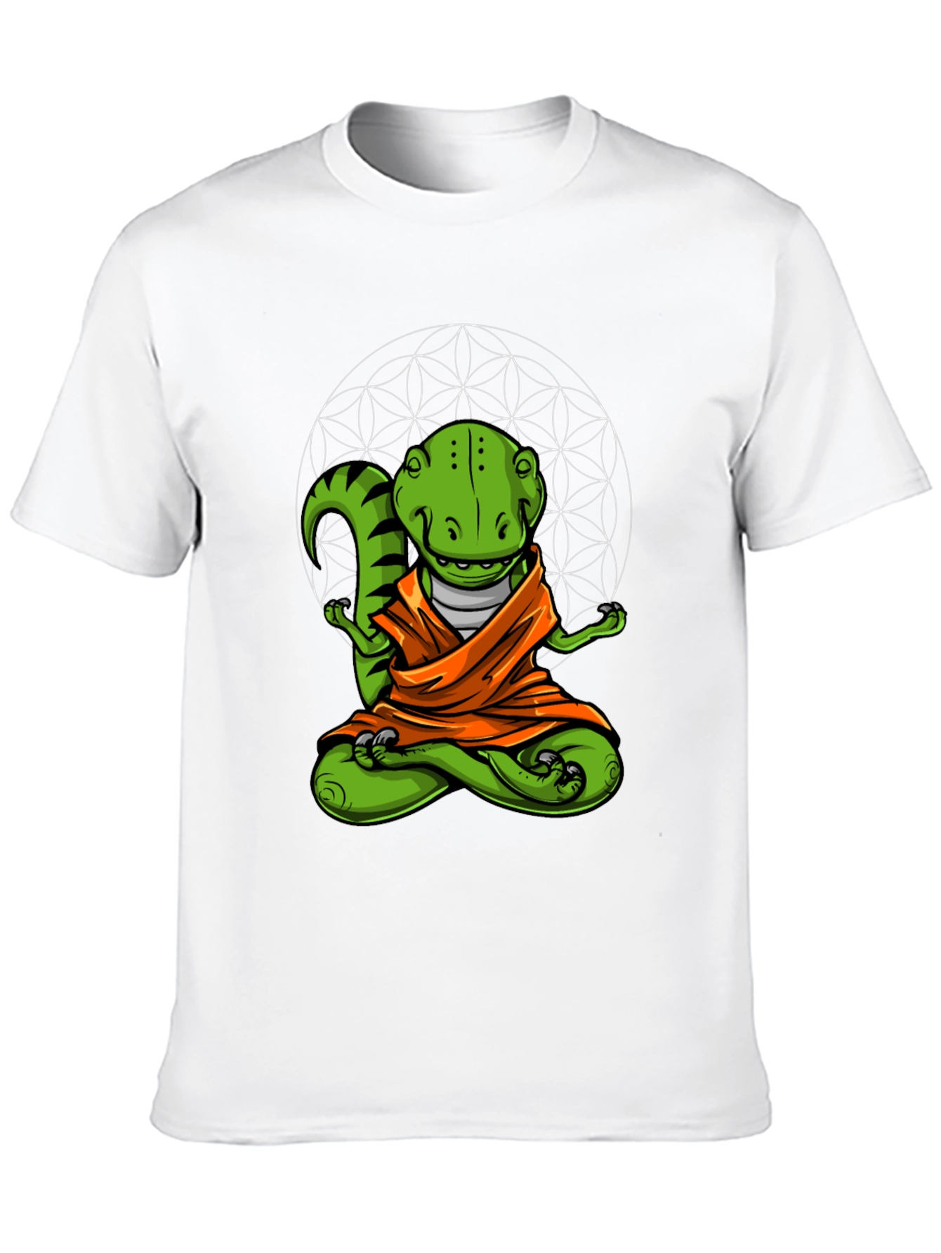 Zen Dino T-Shirt - Meditating Reptile Tee